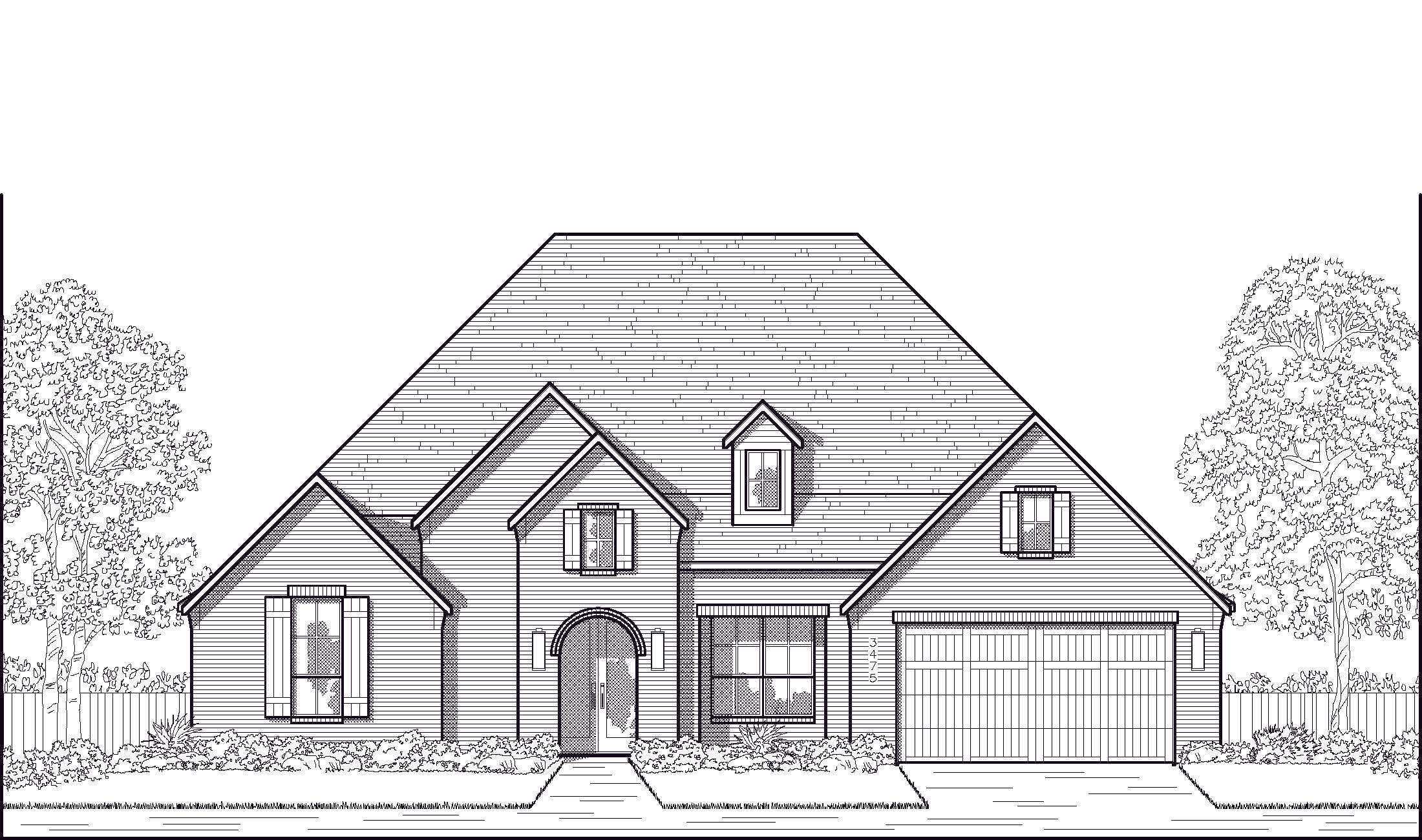 Plan Eliot - Mantua Point: 75ft. lots: Van Alstyne, Texas - Highland Homes