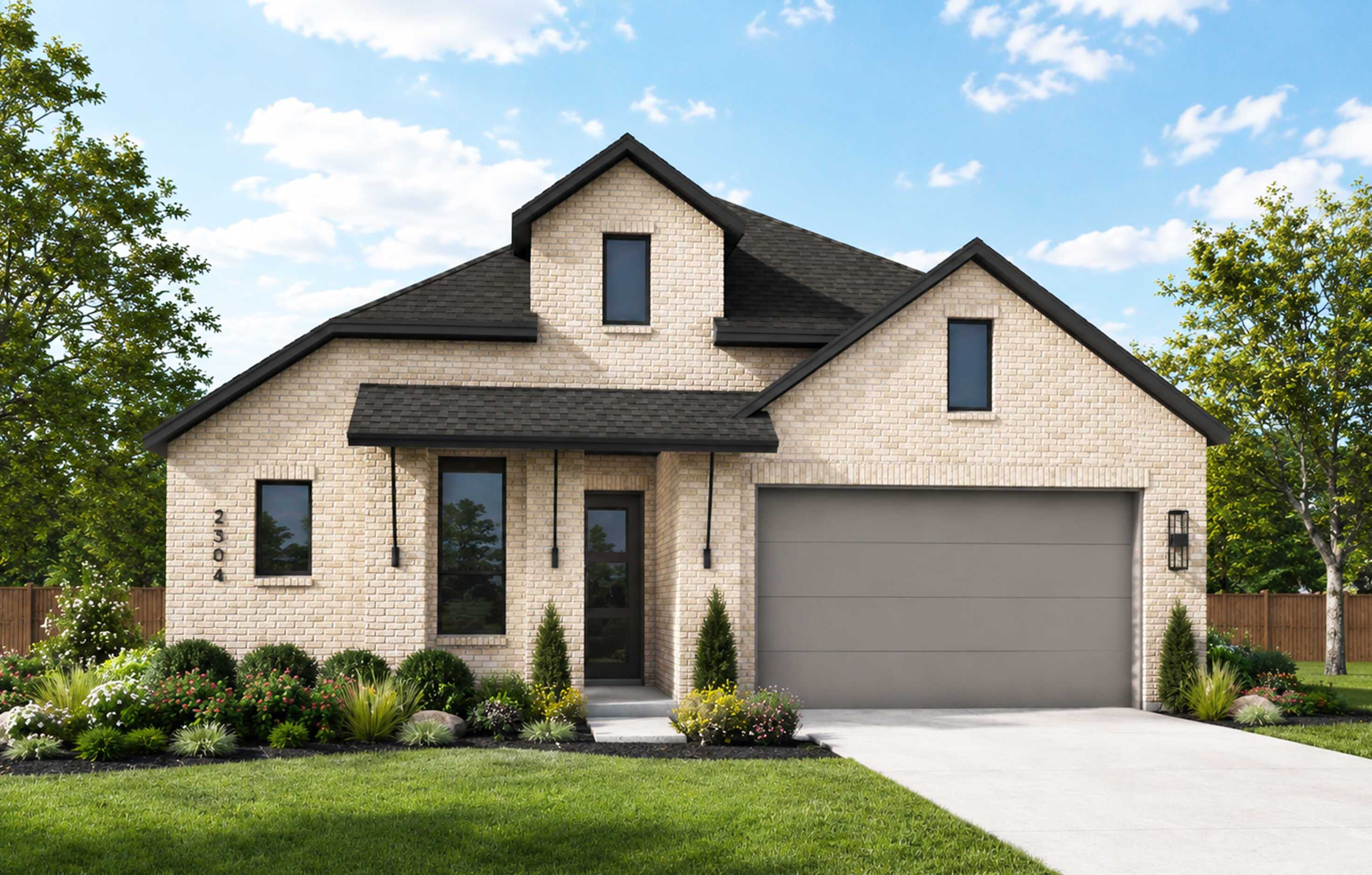 Plan Douglas - Sandbrock Ranch: 50ft. lots: Aubrey, Texas - Highland Homes