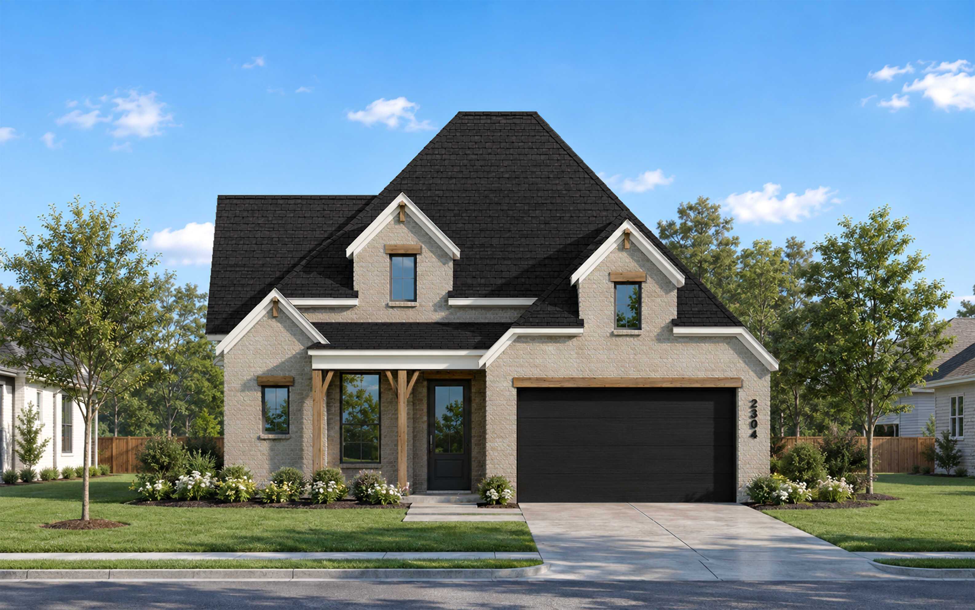 Plan Douglas - Parkside On The River: 50ft. lots: Georgetown, Texas - Highland Homes