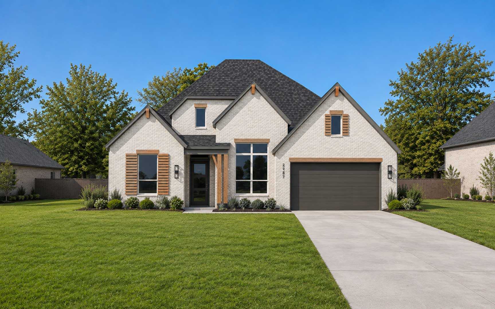Plan Bradford - Riceland: 65ft. lots: Mont Belvieu, Texas - Highland Homes
