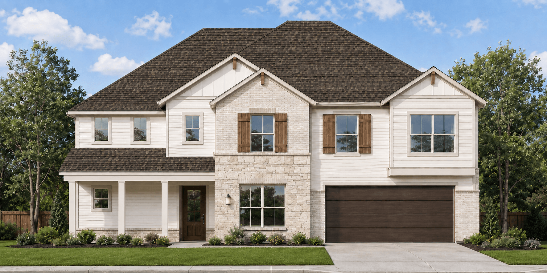 Plan Vaughan Mason - Lariat: 70ft. lots: Liberty Hill, Texas - Highland Homes