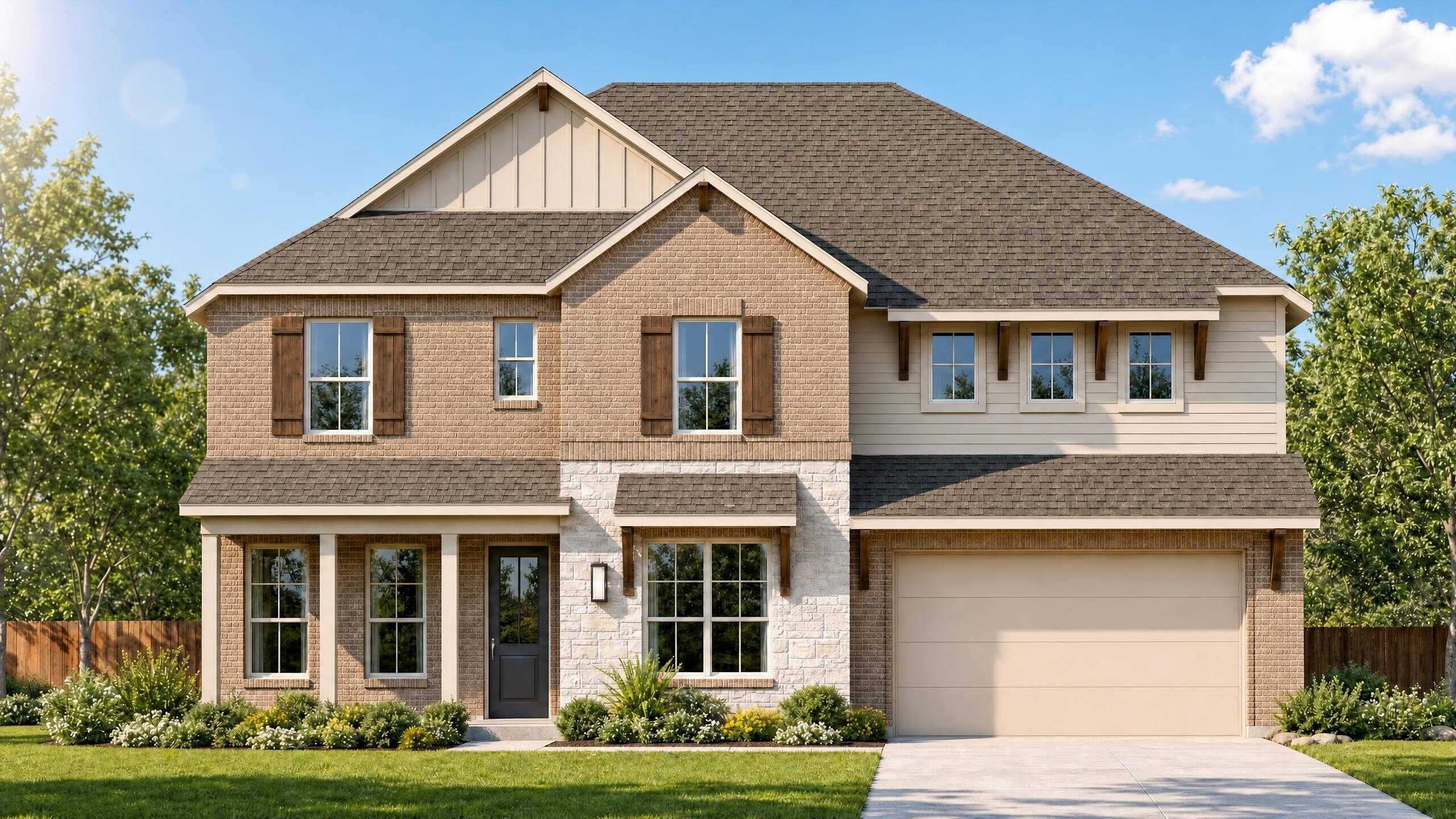 Plan Strait Mason - Lariat: 70ft. lots: Liberty Hill, Texas - Highland Homes
