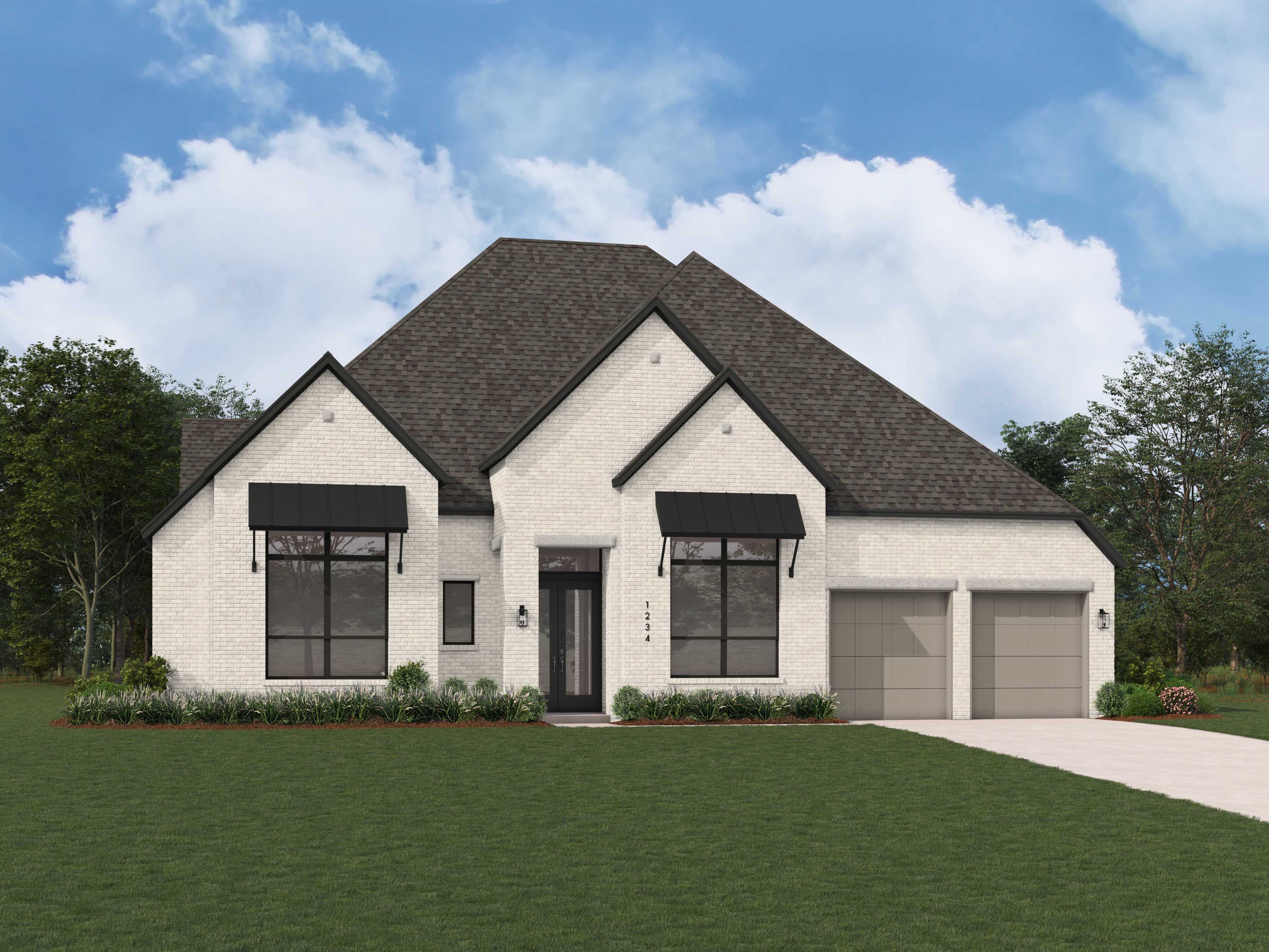 Plan Treviso - Parkside On The River: 70ft. lots: Georgetown, Texas - Highland Homes