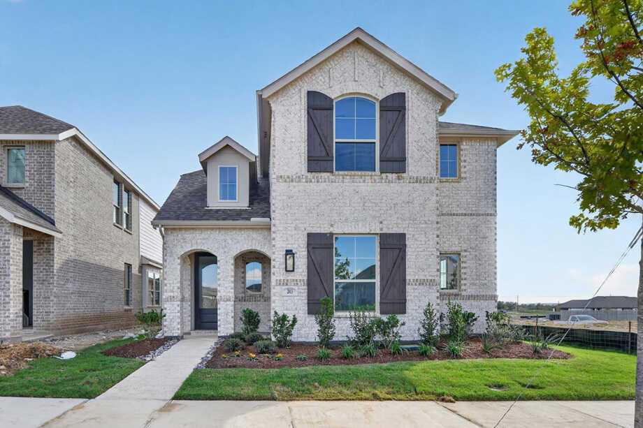 Plan Belmont - Pecan Square: 40ft. lots: Northlake, Texas - Highland Homes