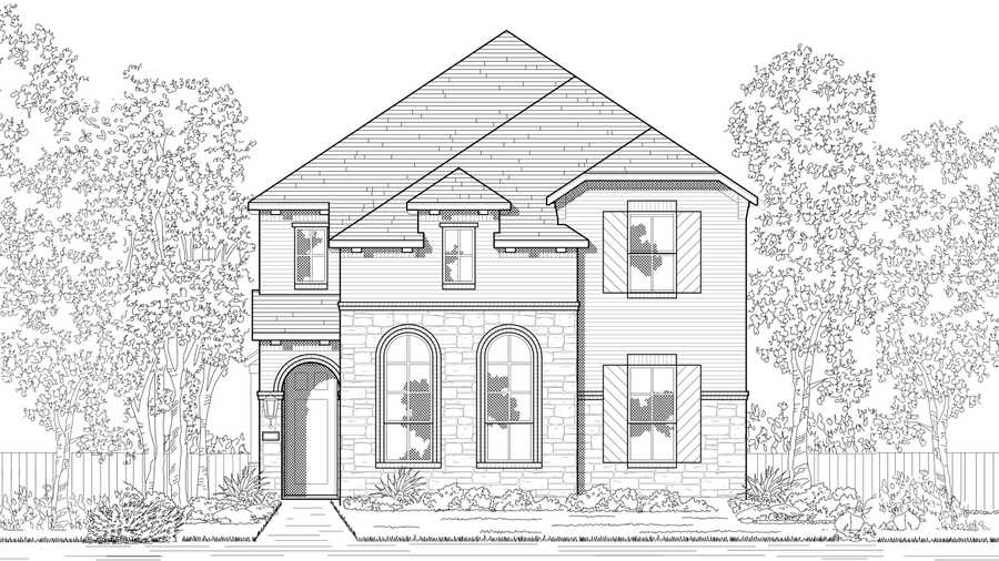 Plan Worthington by Highland Homes in Dallas TX