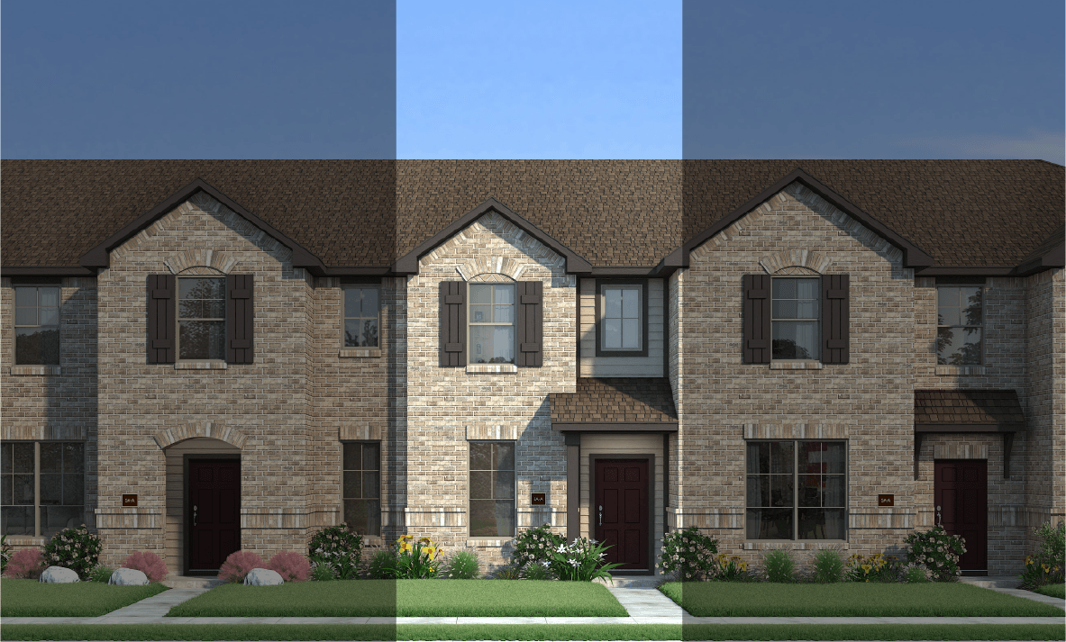 Bowie 5B3 - Mockingbird Estates Townhomes: Fort Worth, Texas - HistoryMaker Homes   
