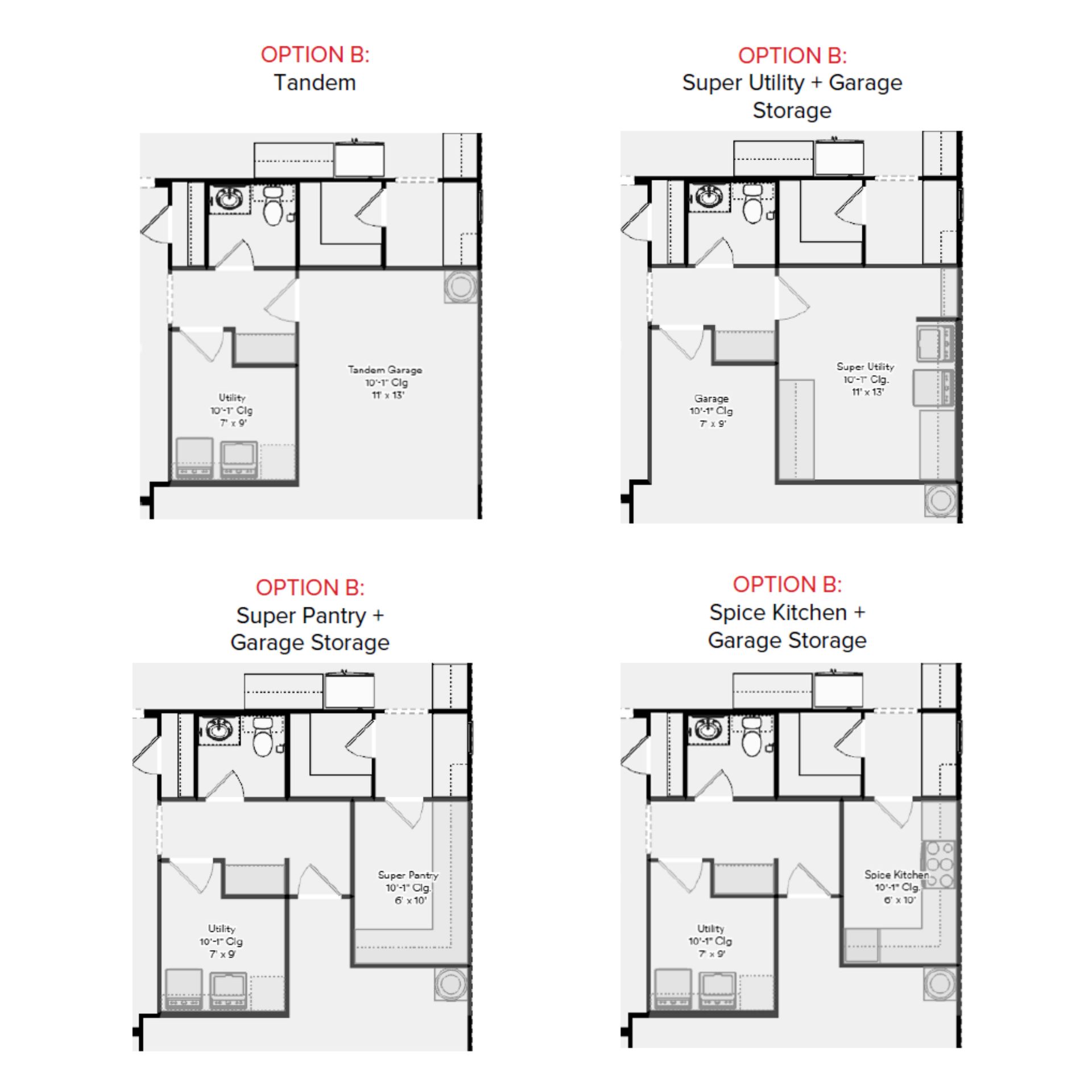 Hill Country First Floor Additional Options