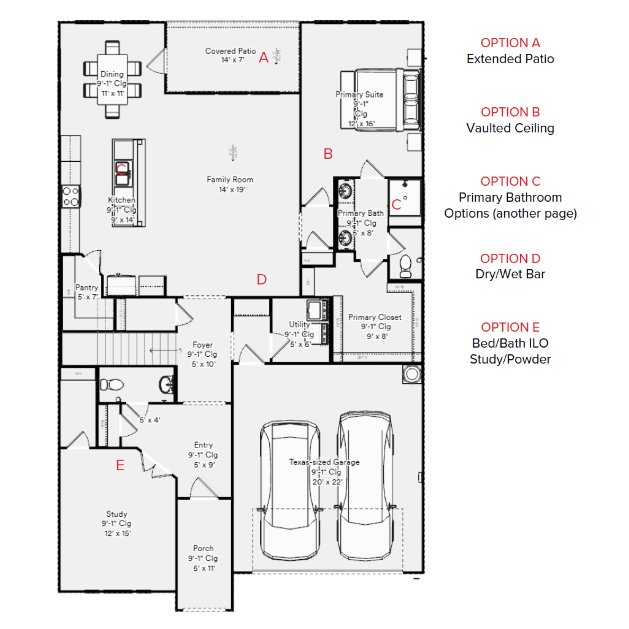 Grapevine Floorplan First Floor