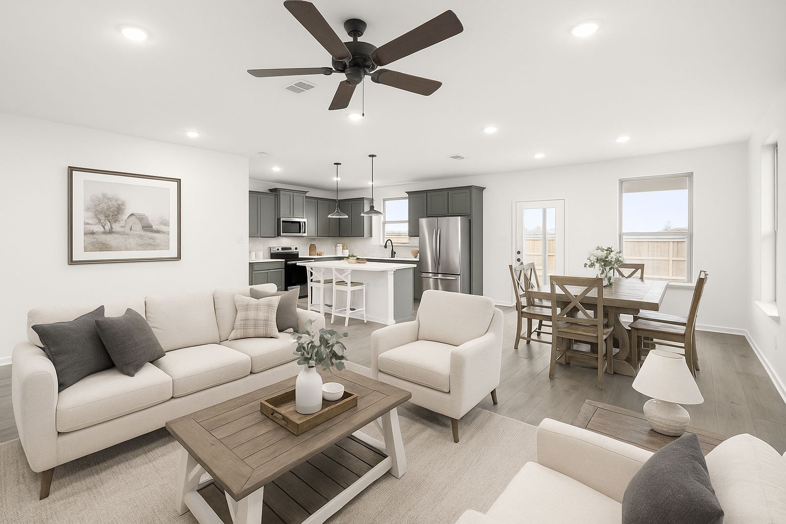 Concord II Kitchen and Living