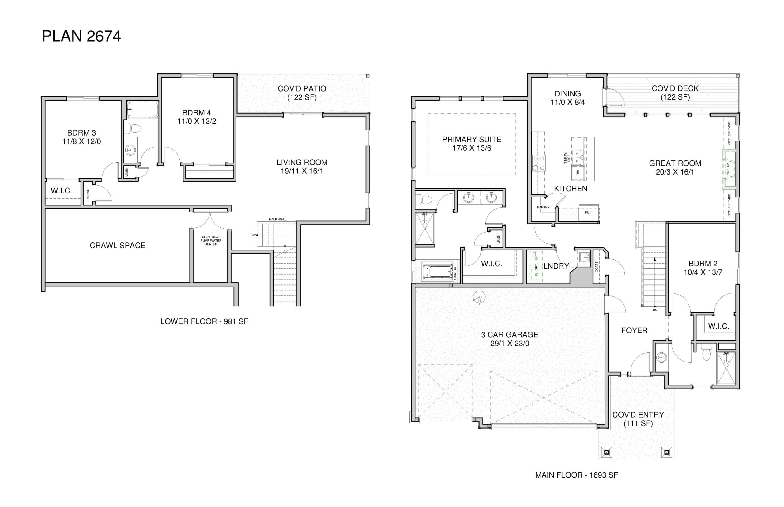The 2674 floor plan