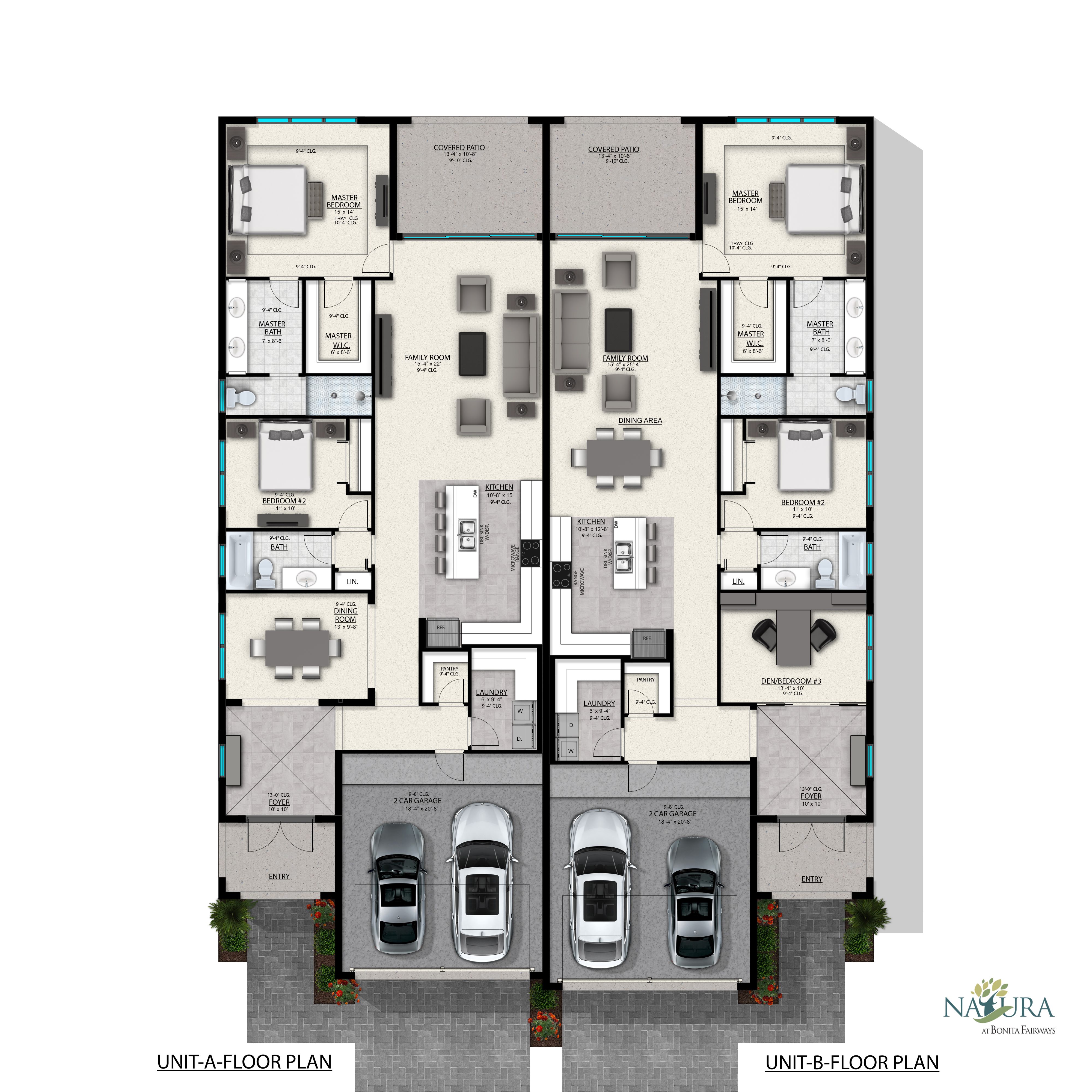 The Villas of Natura at Bonita Fairways floorplans