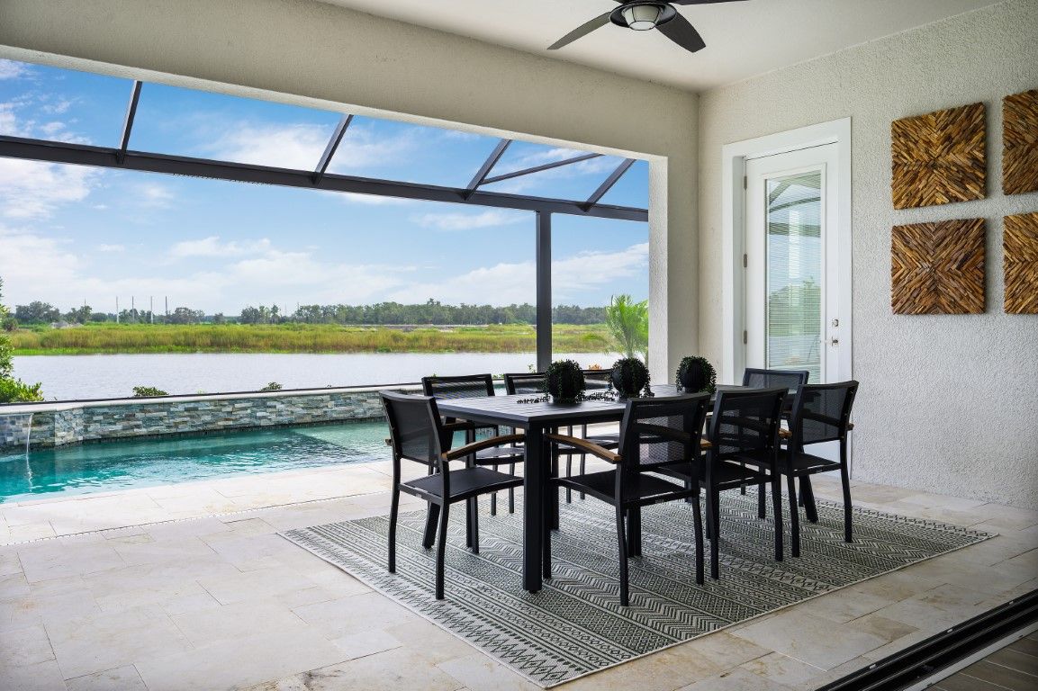 Pool and Covered Lanai | Biscayne II at Crosswind Ranch
