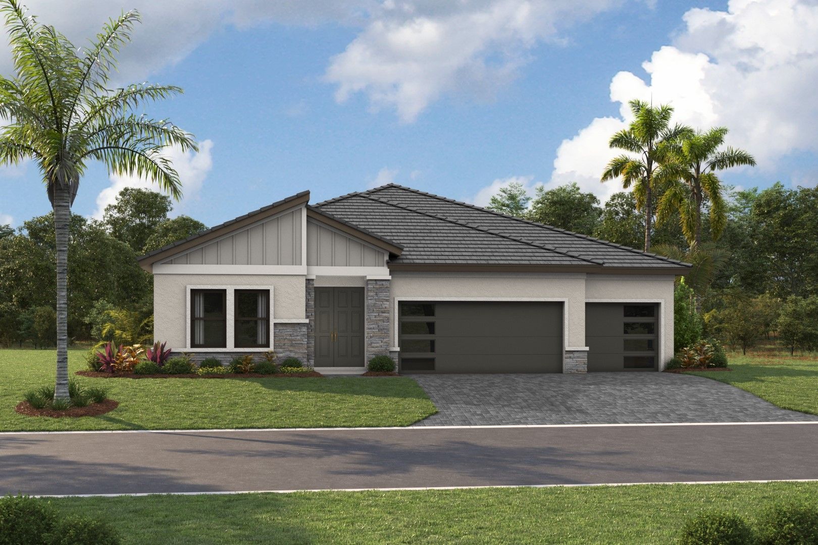 Biscayne I - Modern - MOD1 Color Scheme - Flat Tile