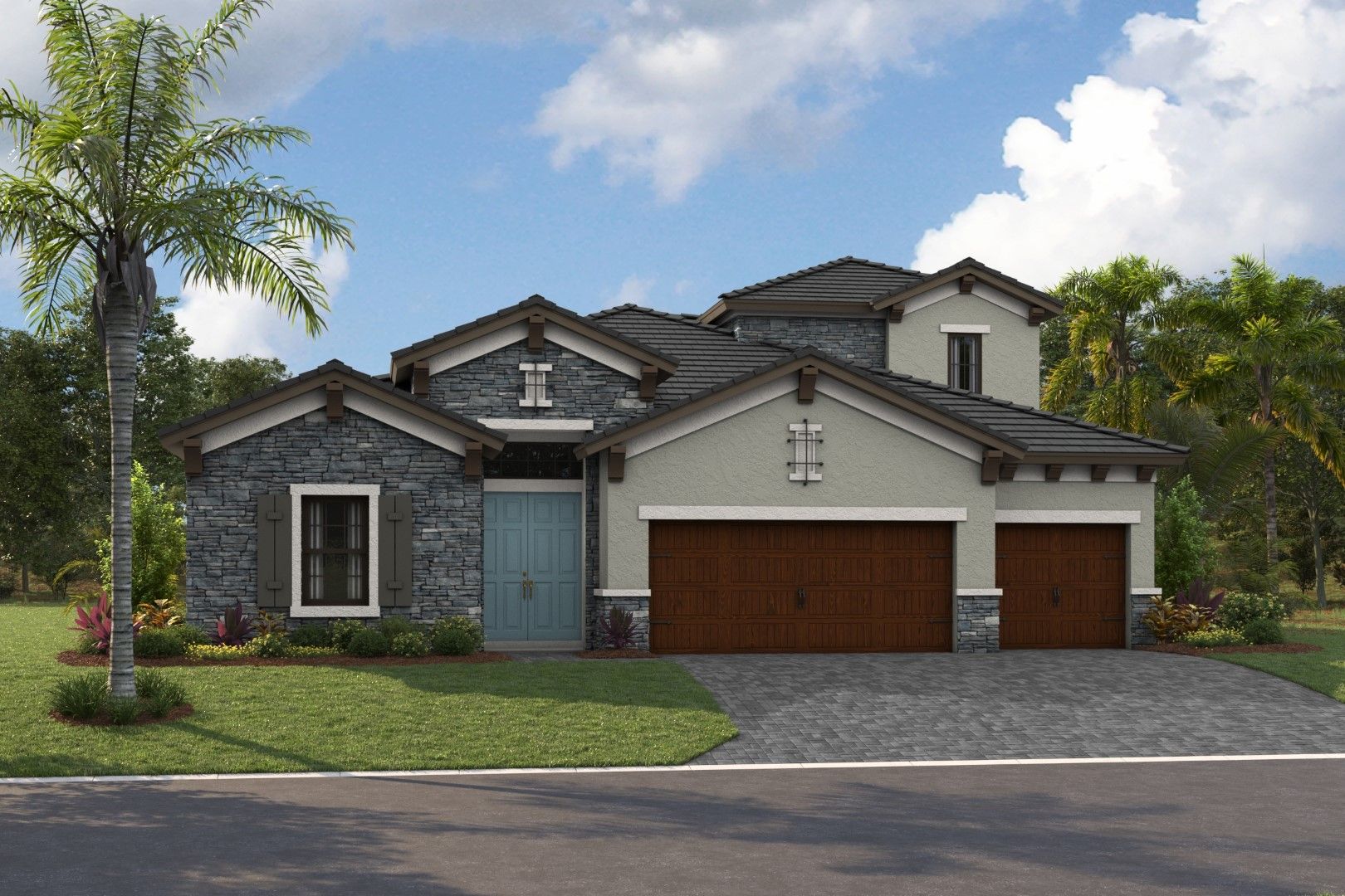 Biscayne II - Tuscan A - TUS9 Color Scheme - Flat Tile