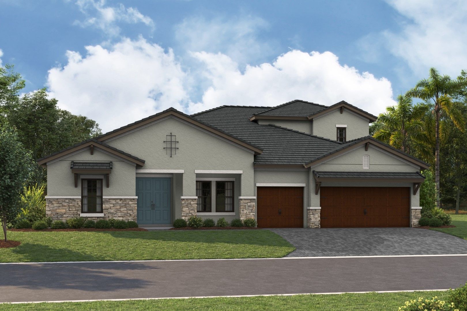 Cedar Key Grande II - Tuscan A - TUS9 Color Scheme - Flat Tile