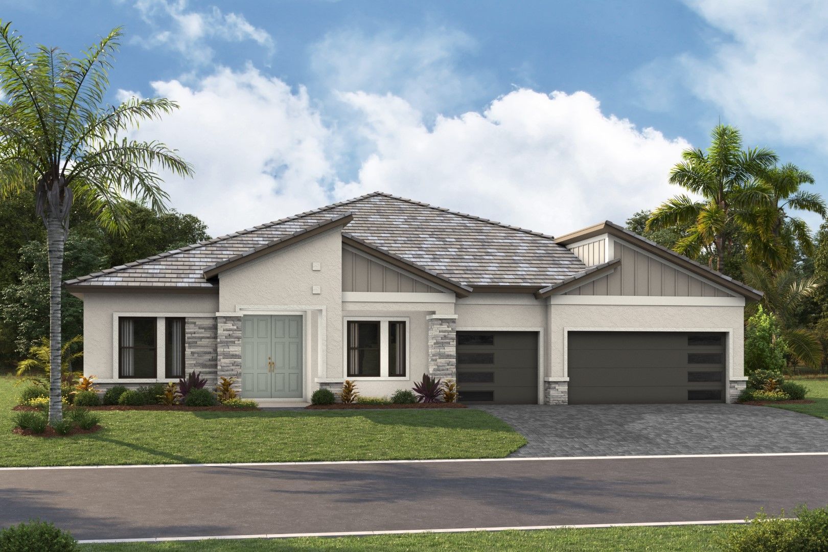 Cedar Key I - Modern - MOD6 Color Scheme - Flat Tile