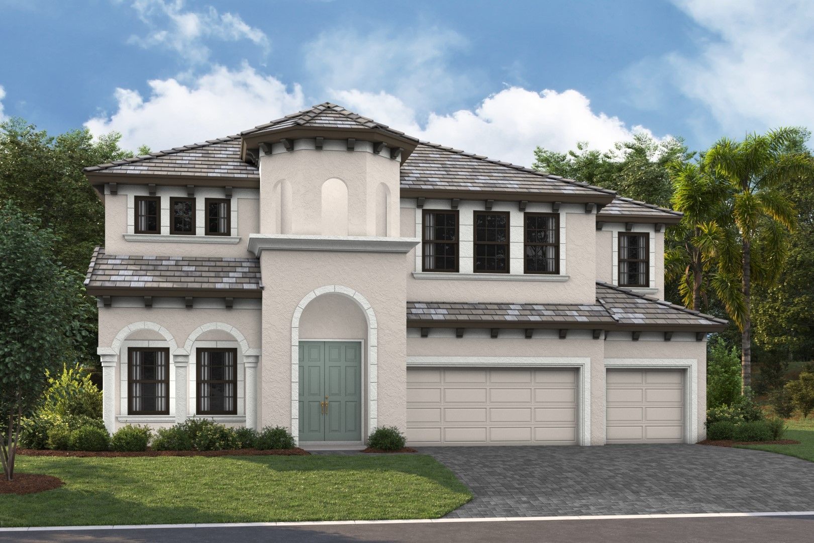 Granada I - Mediterranean A - FMD10 Color Scheme - Flat Tile