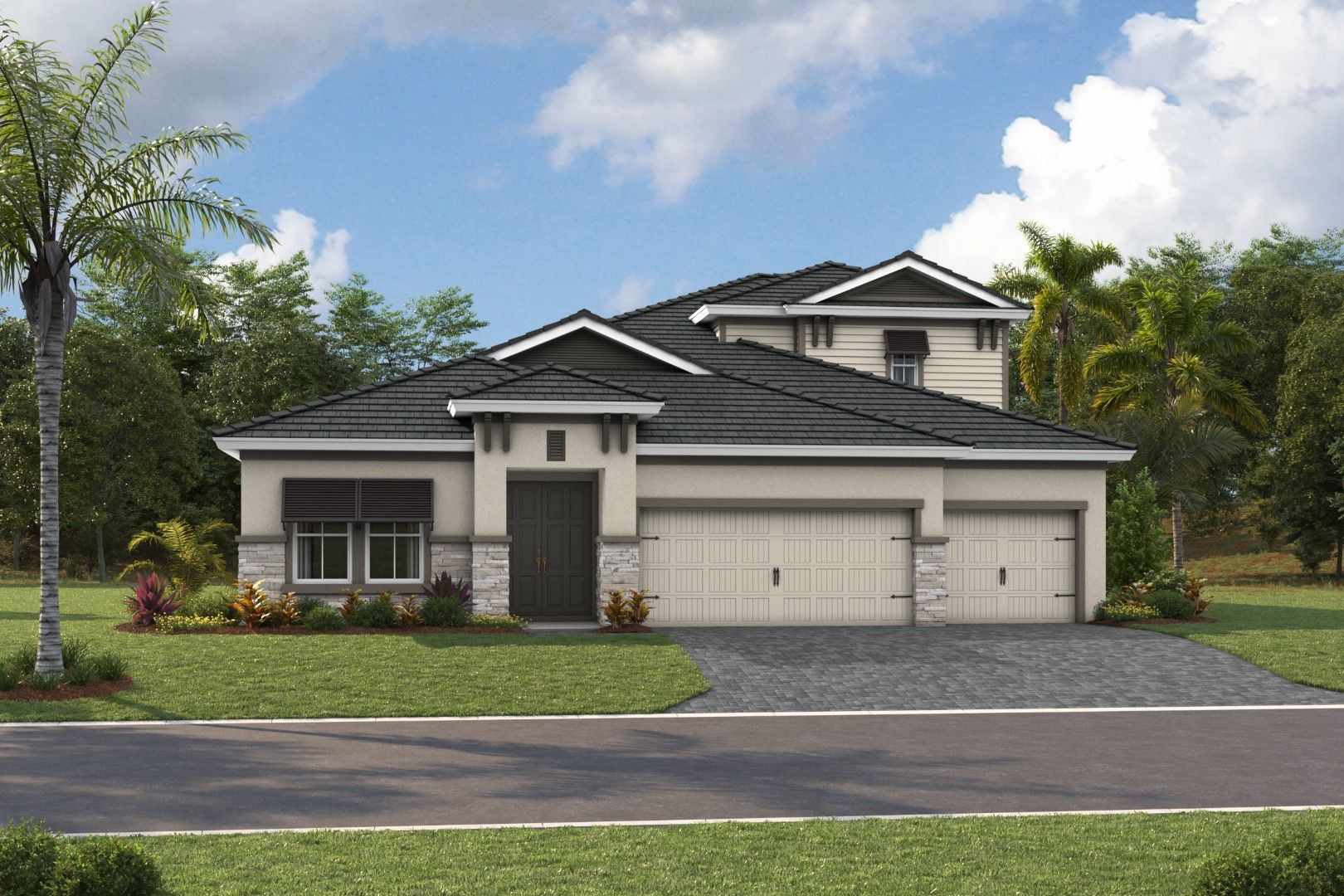 Bayport II - Coastal F - COA12 Color Scheme - Flat Tile