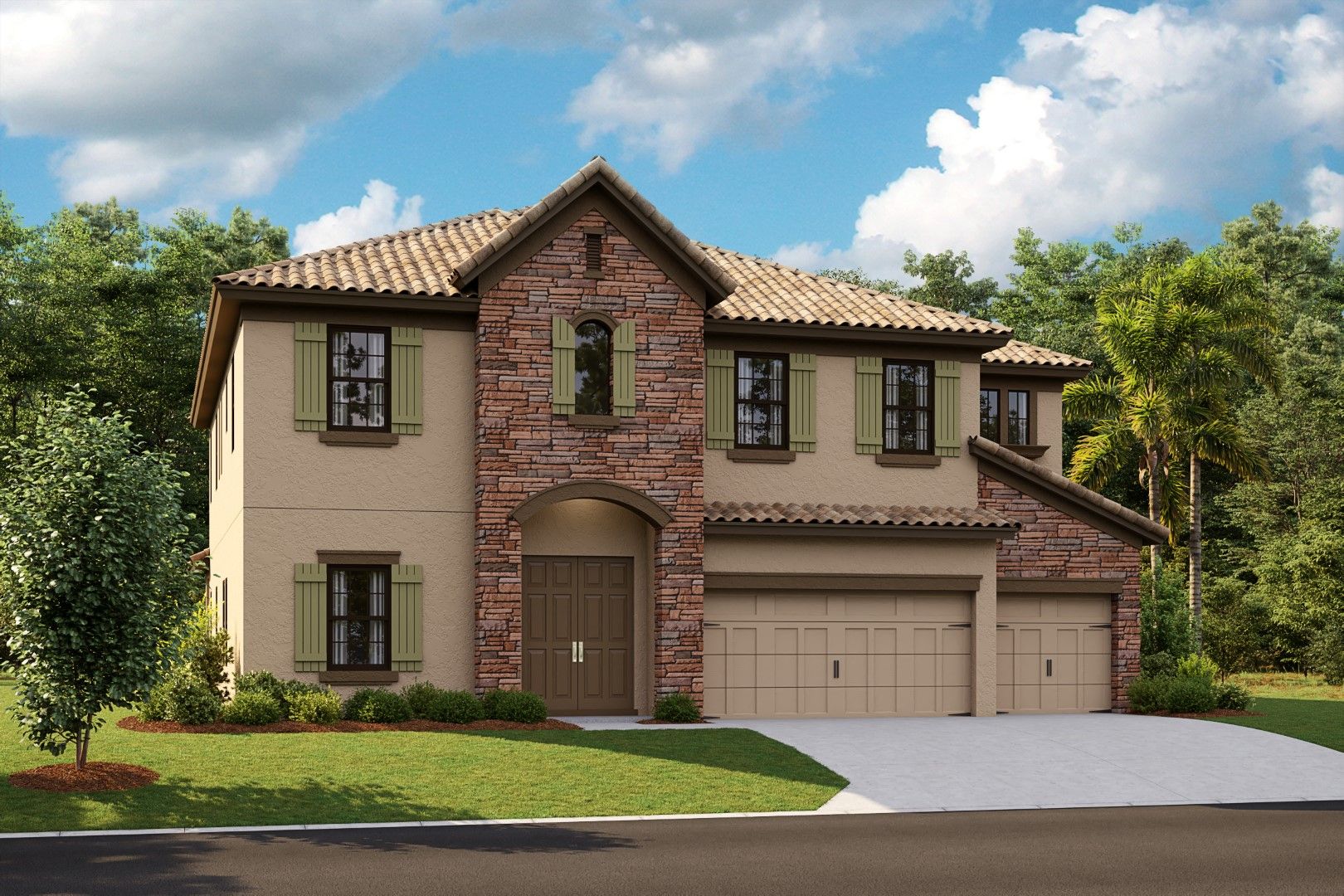 Granada I - European Country A - EUC4 Color Scheme - Barrel Tile