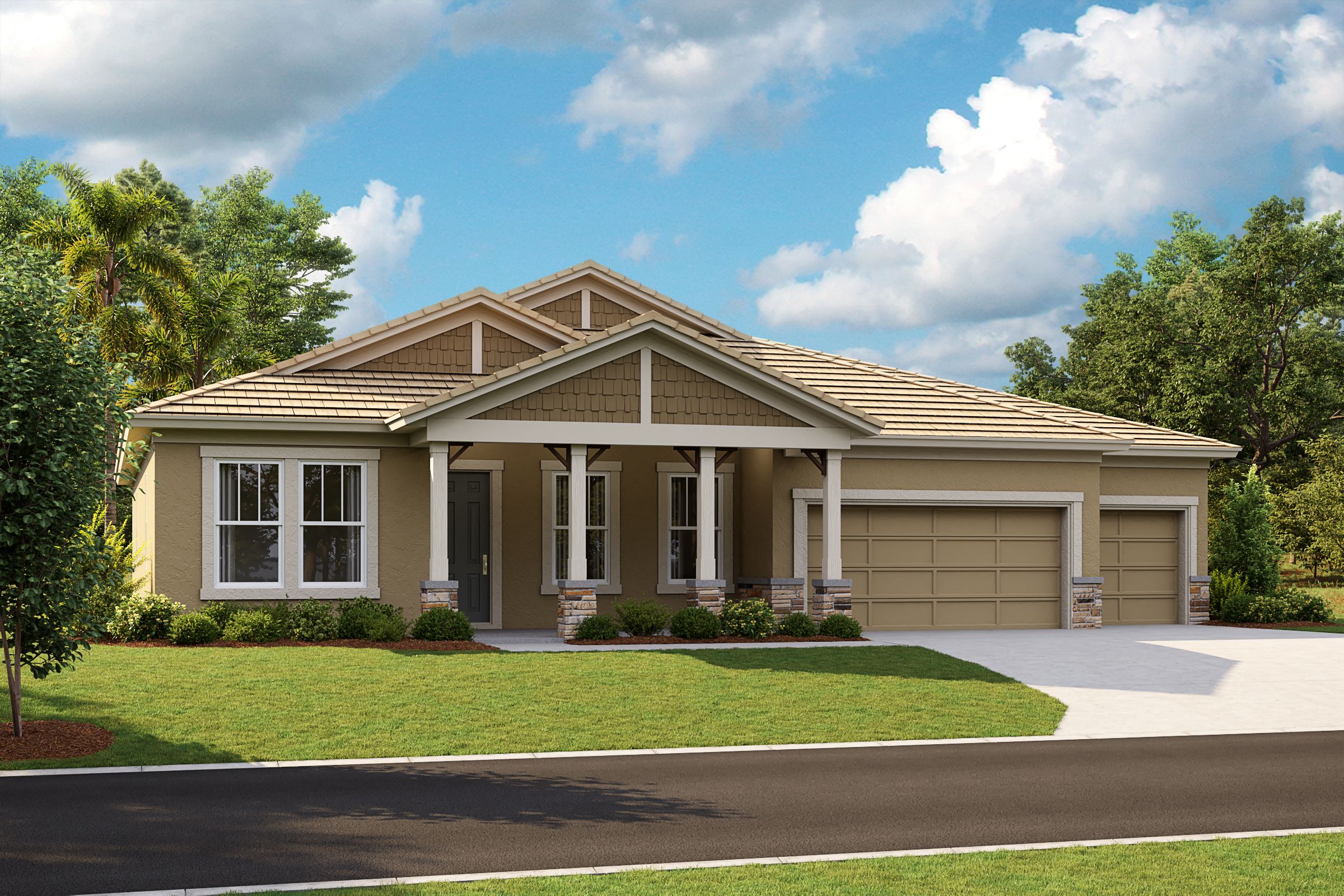 Key Largo I-Craftsman-B-CRT1 Color Scheme - Barrell Tile