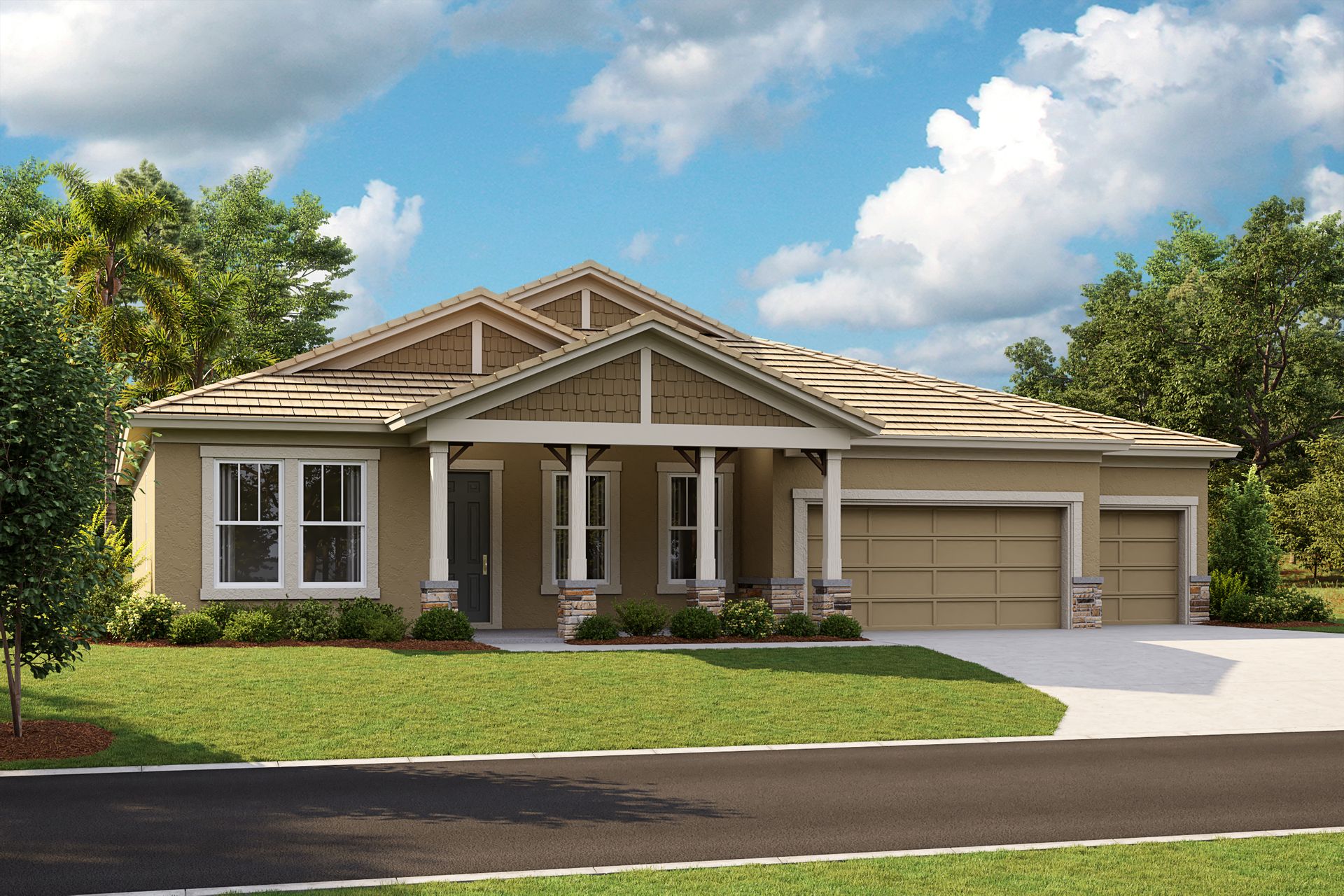Key Largo I-Craftsman-B-CRT1 Color Scheme - Barrell Tile