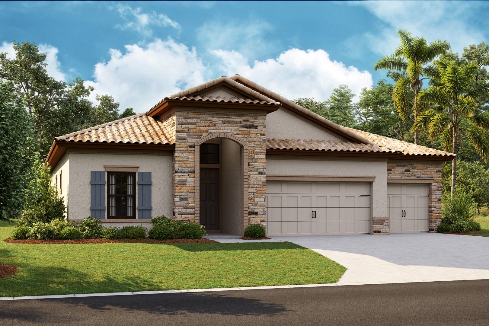 Biscayne I - European Country B - EUC2 Color Scheme - Barrel Tile