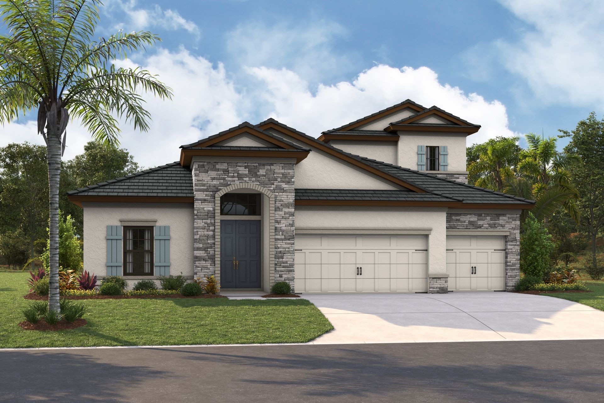 Biscayne II-Flat Tile-European Country-B-EUC6 Color Scheme