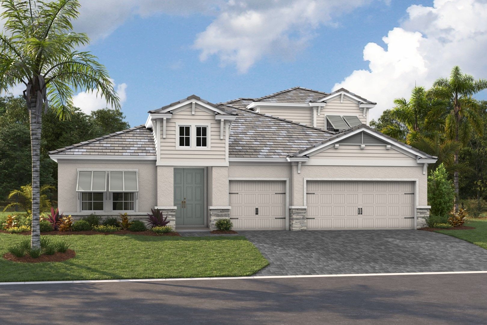 Bayshore II - Coastal C - COA6 Color Scheme - Flat Tile