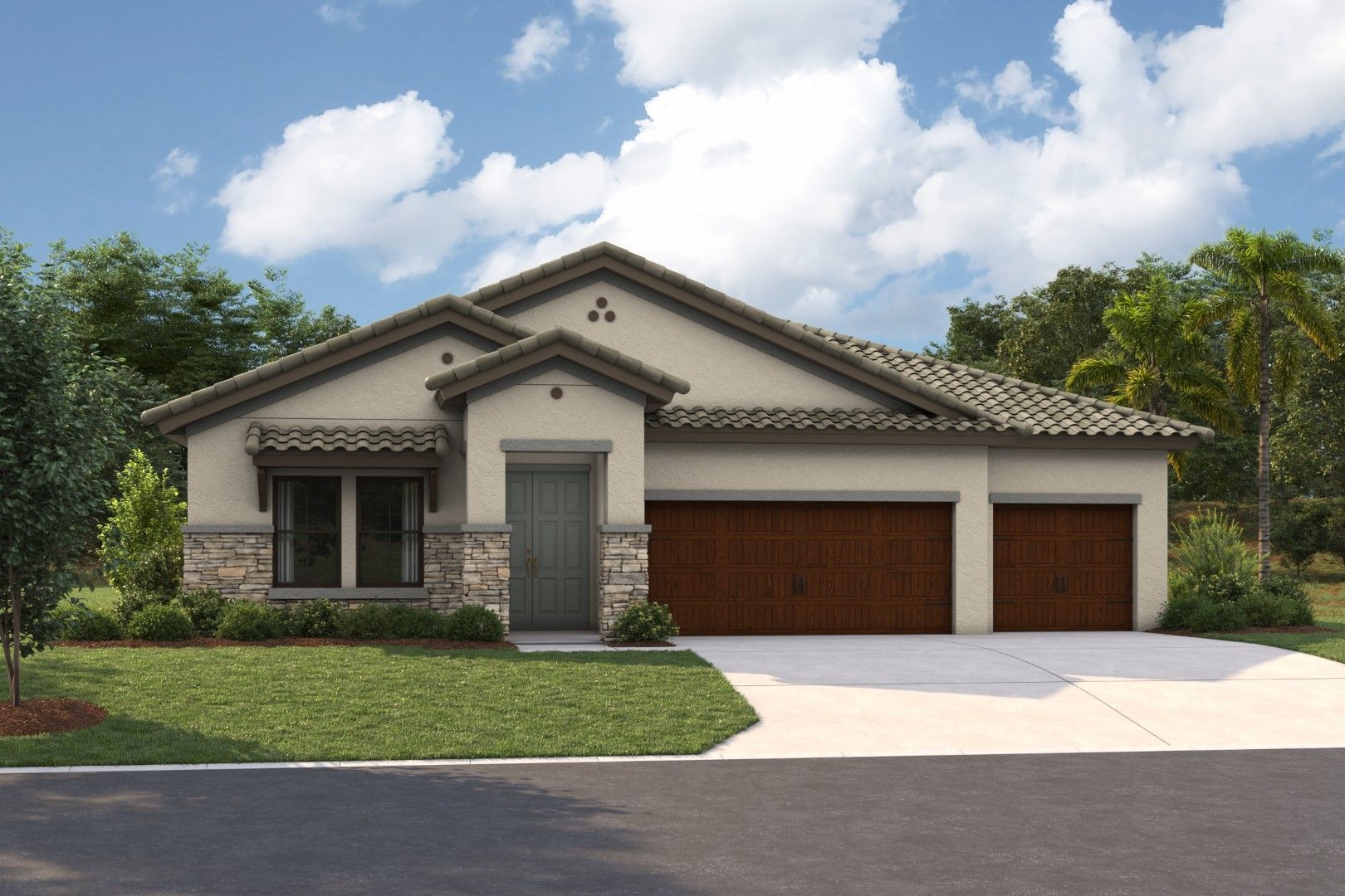 Bayport I - Tuscan A - TUS10 Color Scheme - Barrel Tile