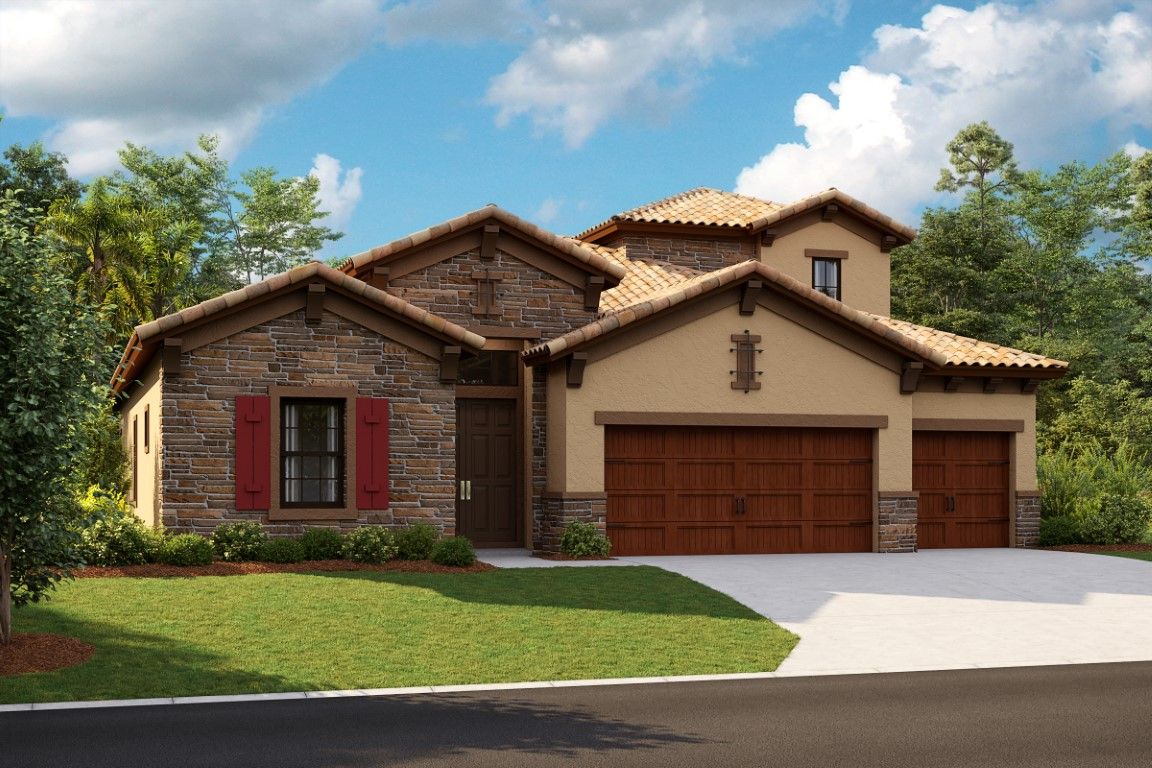 Biscayne II - Tuscan A - TUS2 Color Scheme - Barrel Tile