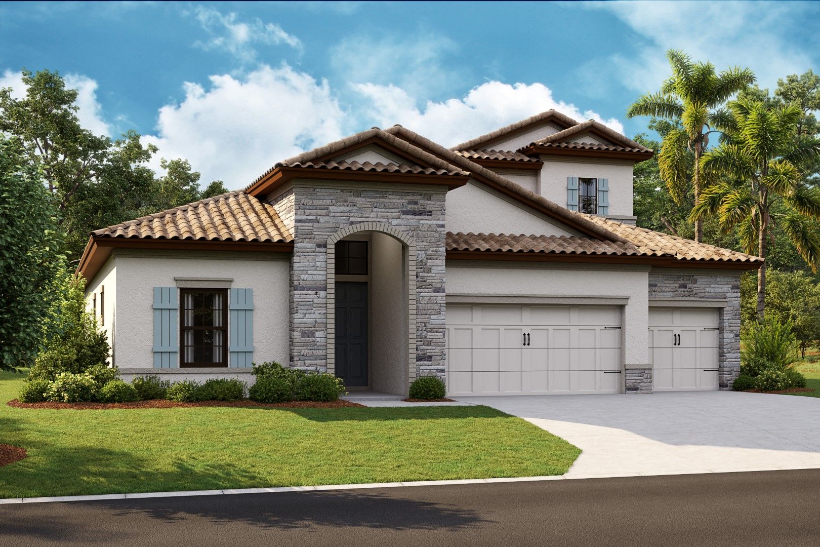 Biscayne II - European Country B - EUC6 Color Scheme - Barrel Tile