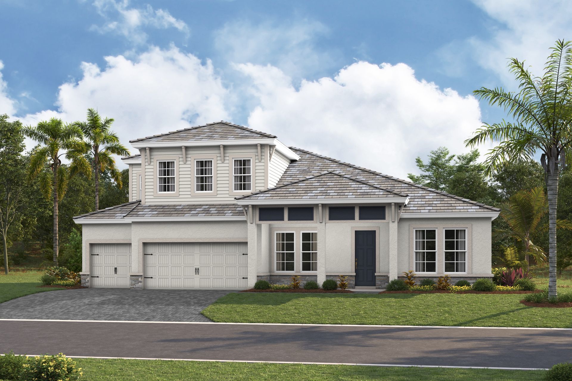 Key Largo II XT - Coastal B - COA9 Color Scheme - Flat Tile - Paver