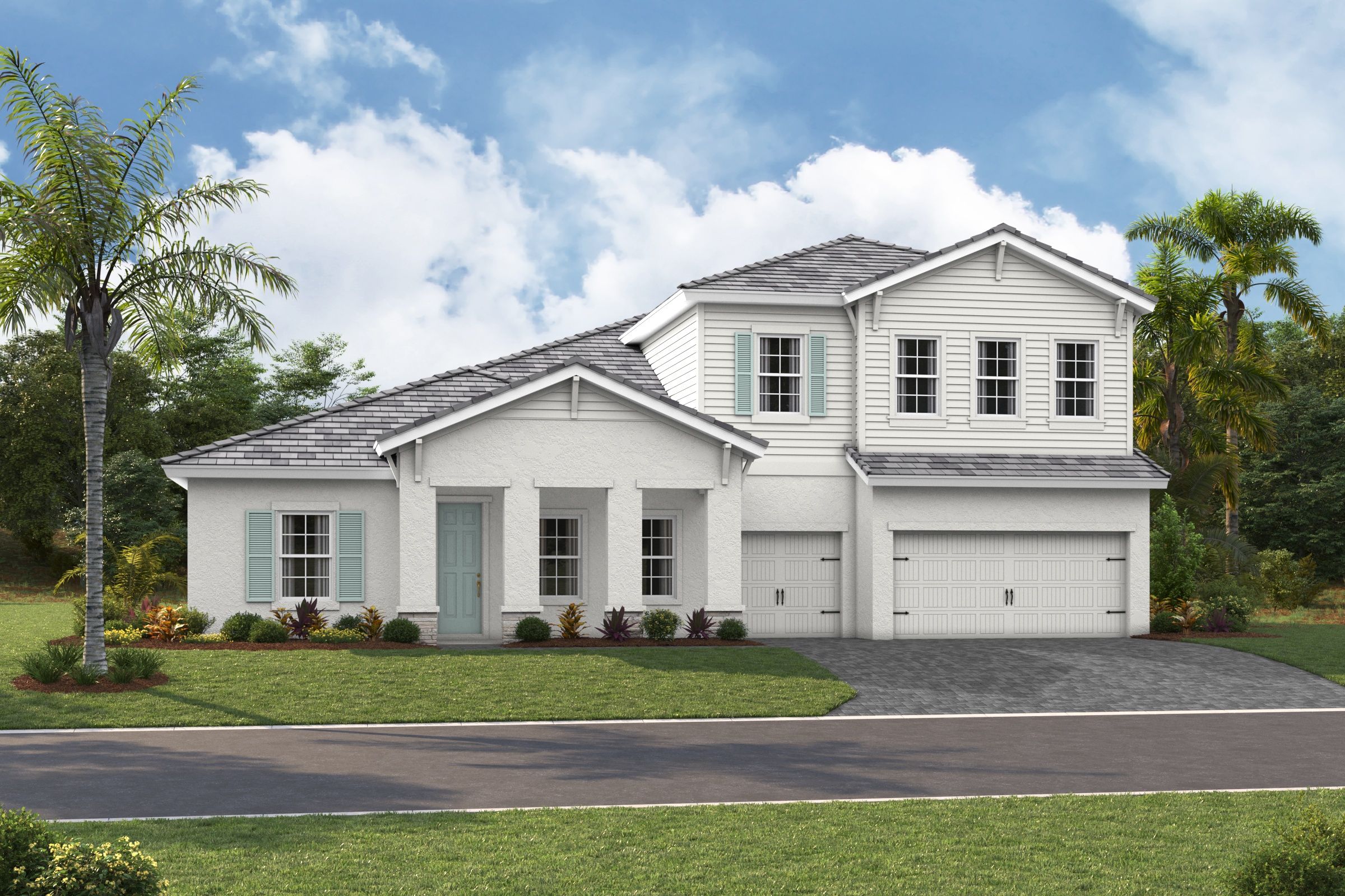 Key West II XT - Coastal B - COA2 Color Scheme - Flat Tile - Paver