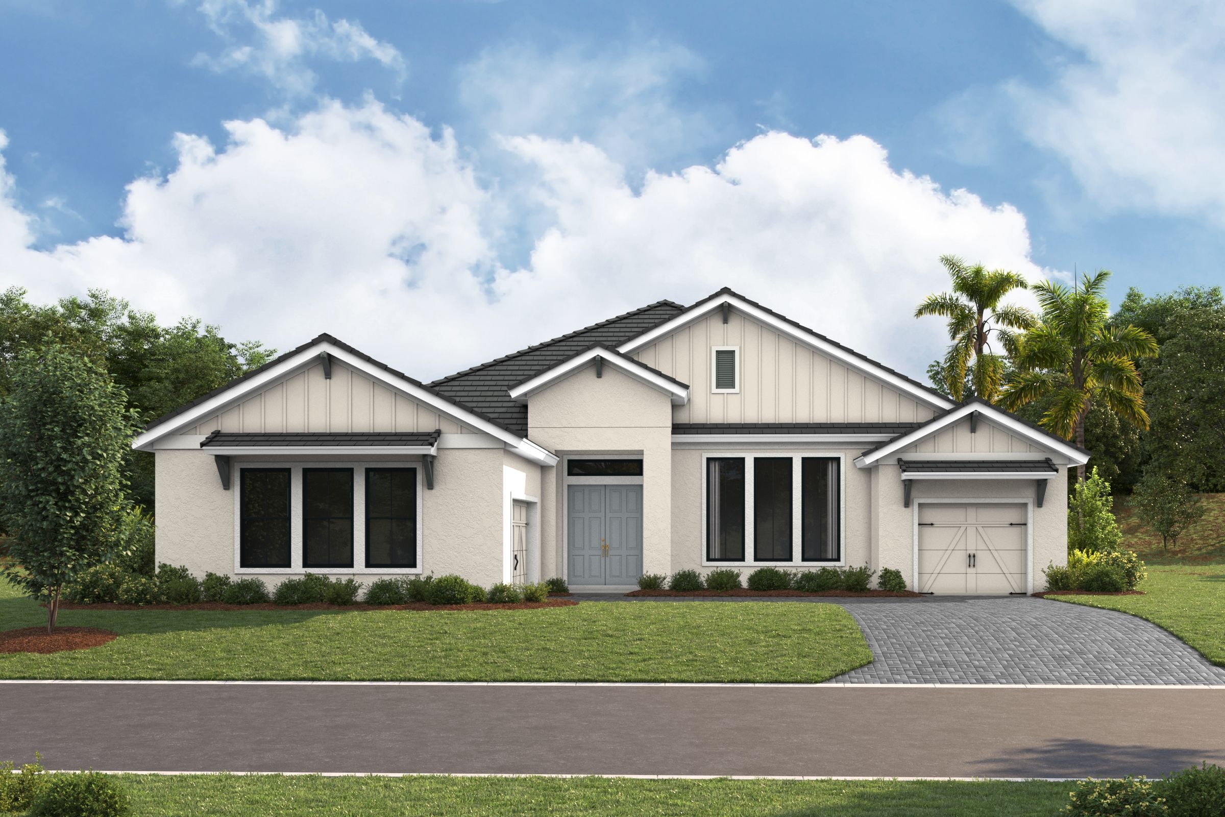 Lido Key I-Modern Farmhouse-MFH 04-Flat Tile-Paver-3 Car