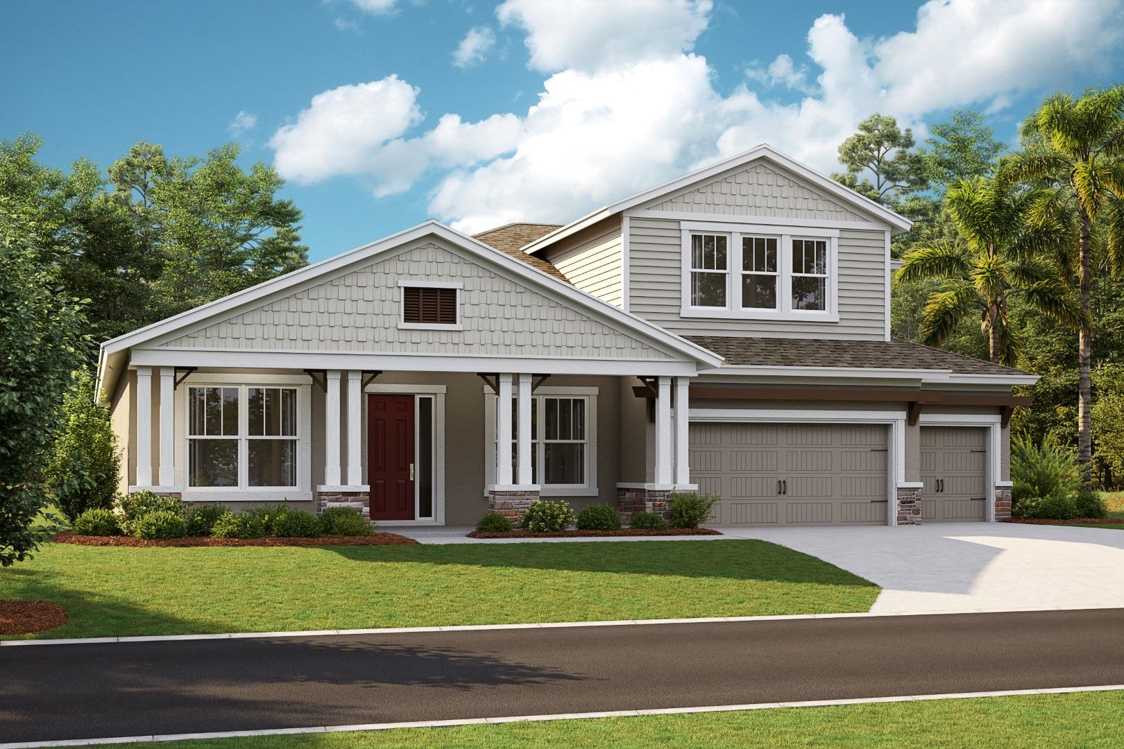 Key Largo II - Craftsman A - CRT2 - Shingle-Concrete