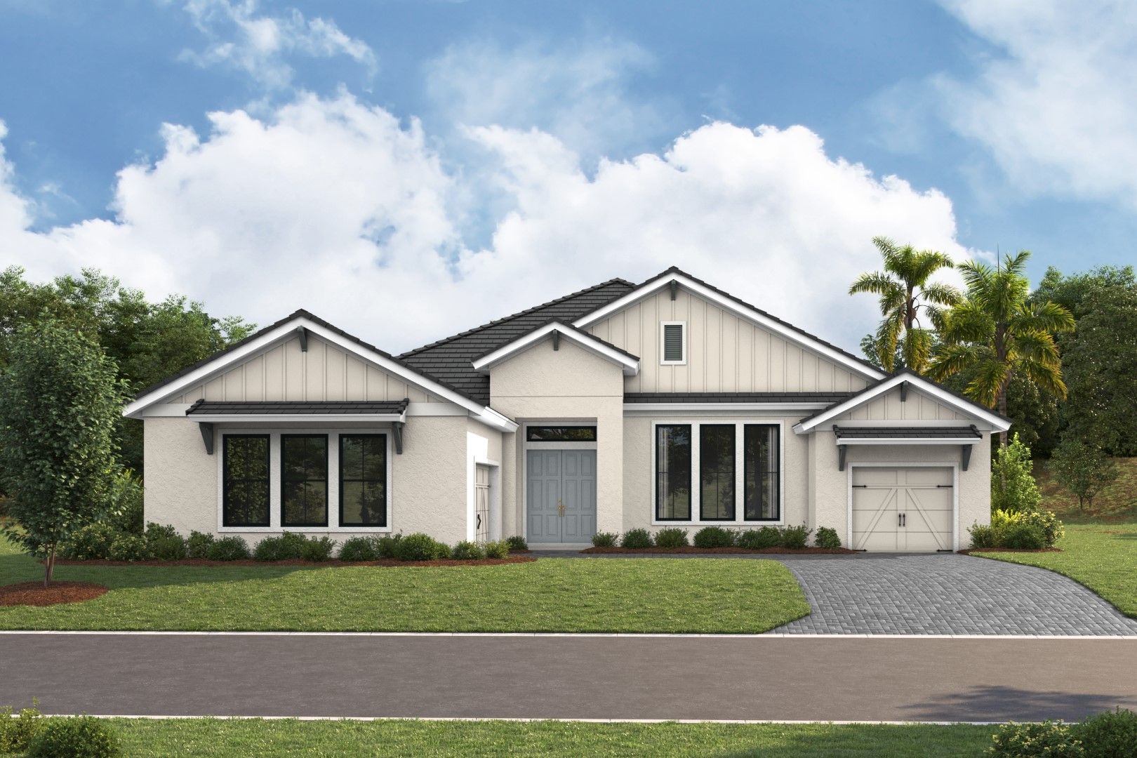 Lido Key I-Modern Farmhouse-MFH 04-Flat Tile-Paver-3 Car