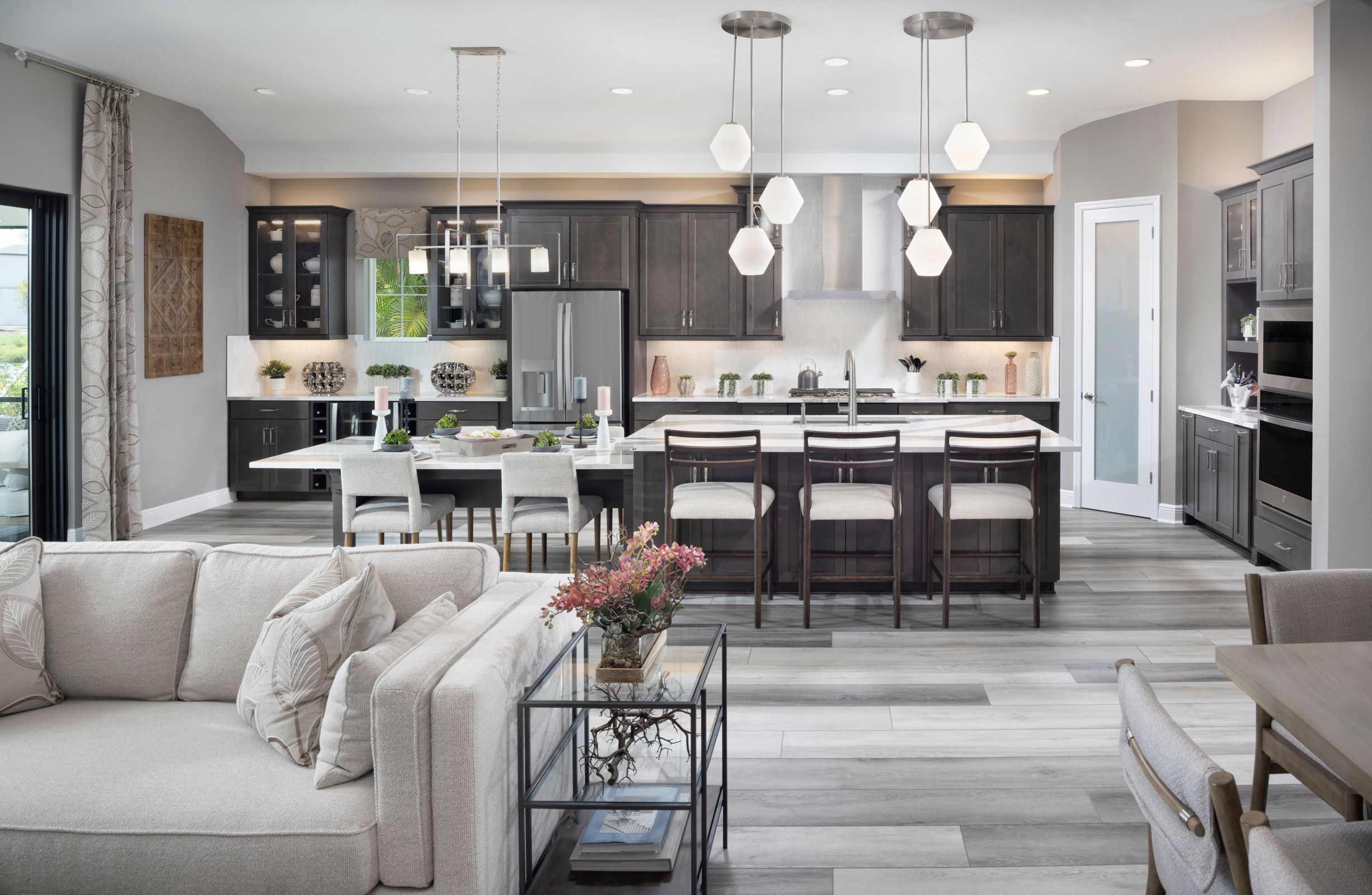 Gourmet Kitchen and Grand Room | Bayshore II at Waterset