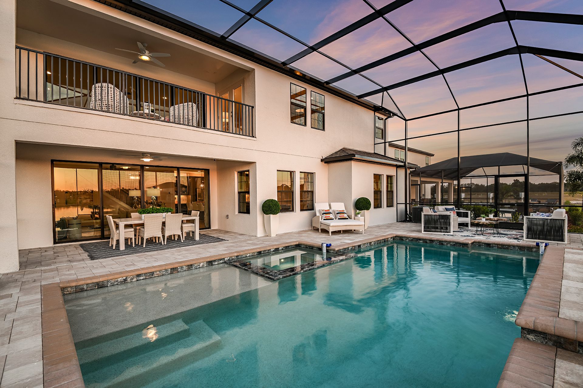 Covered Deck from Lanai | Westshore II at Hawkstone