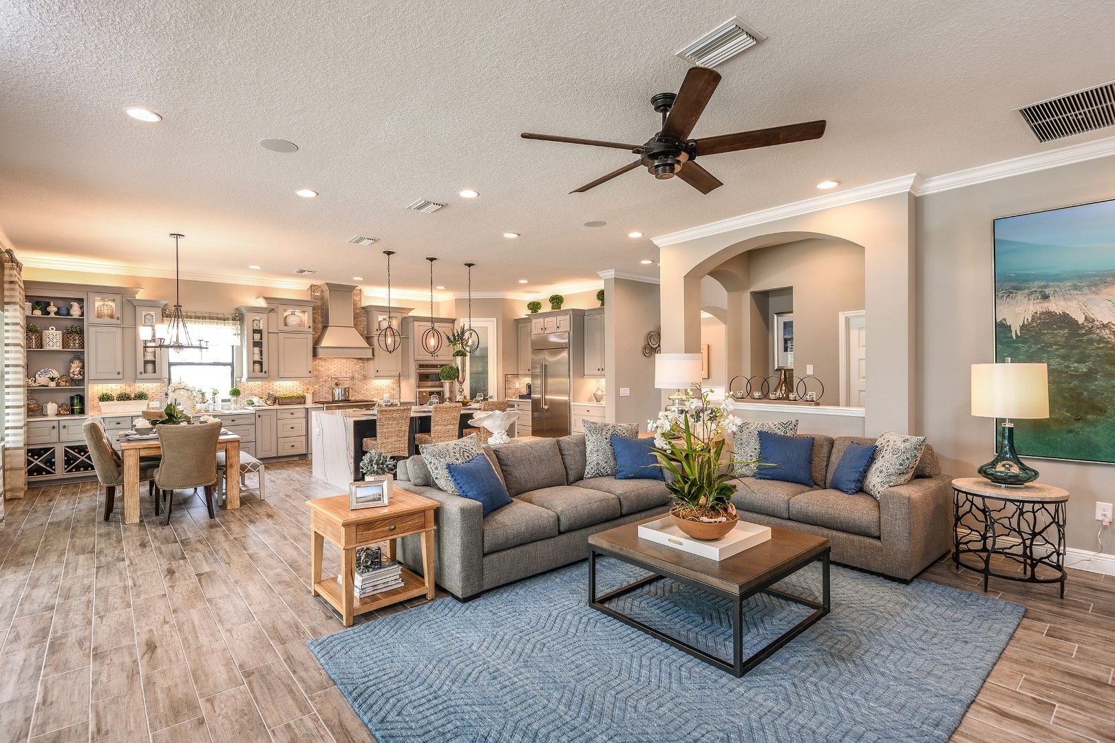 Grand Room and Kitchen | Madeira III at Pristine Lake Preserve