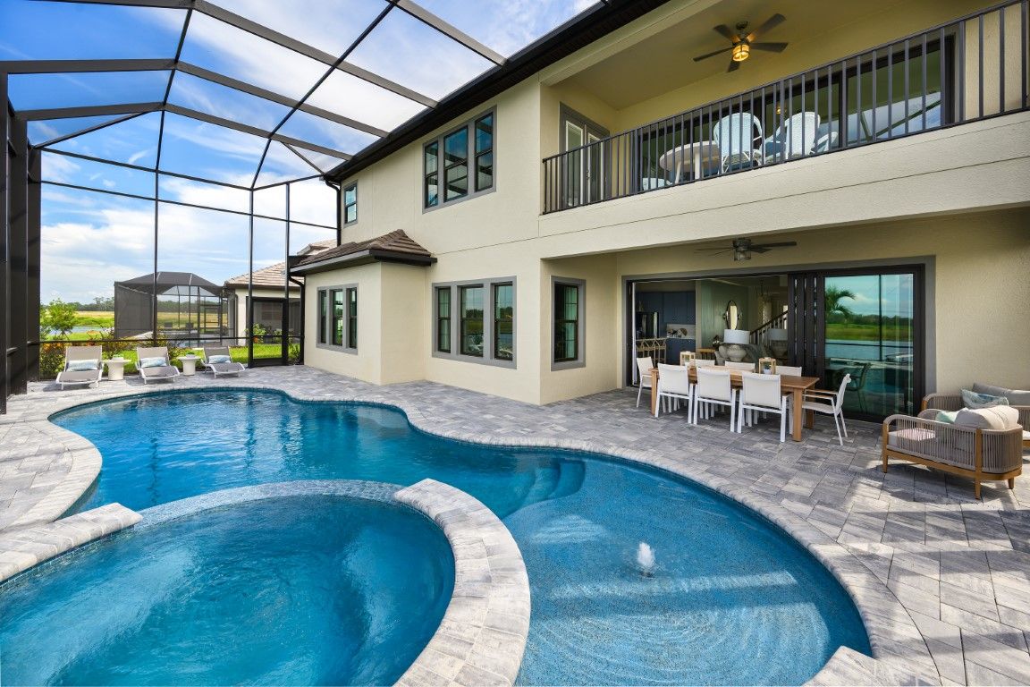 Covered Lanai and Pool | Granada II at Crosswind Ranch