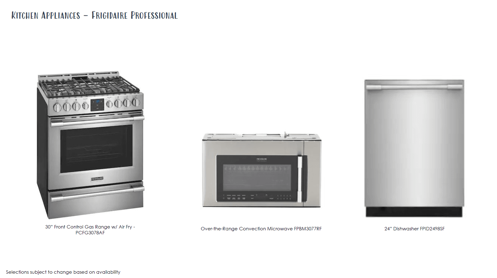 Design Selections