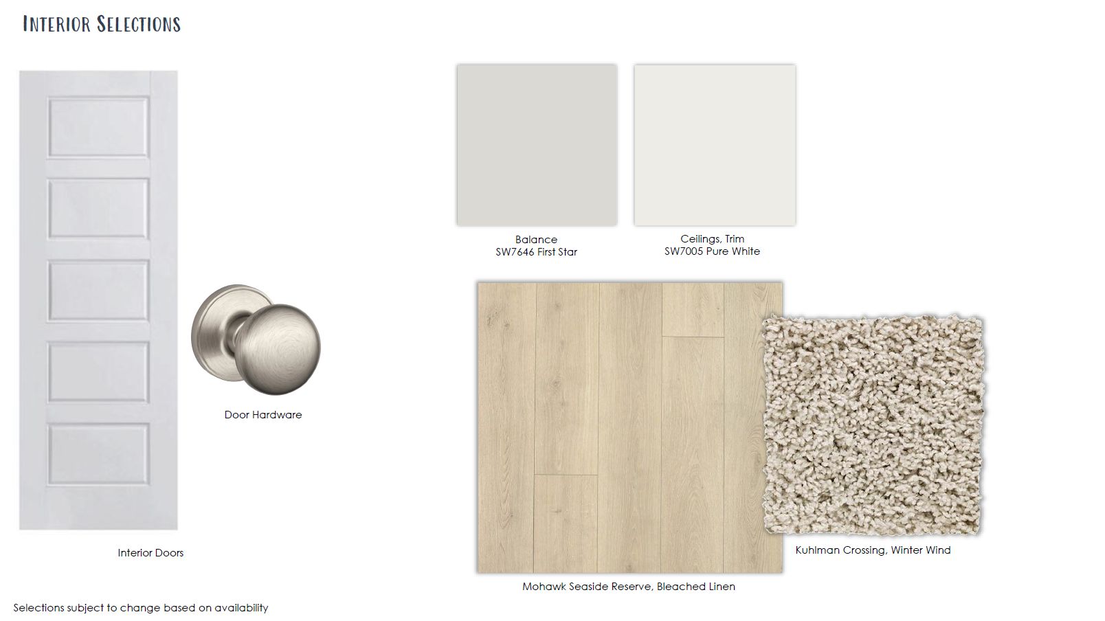 Design Selections