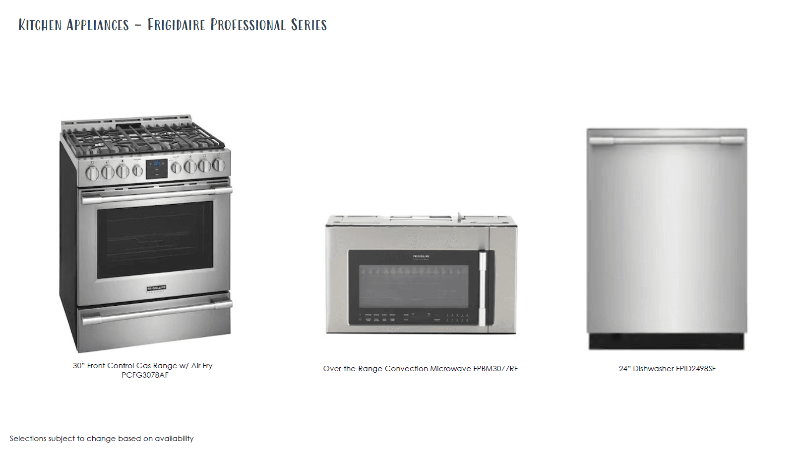 Design Selections