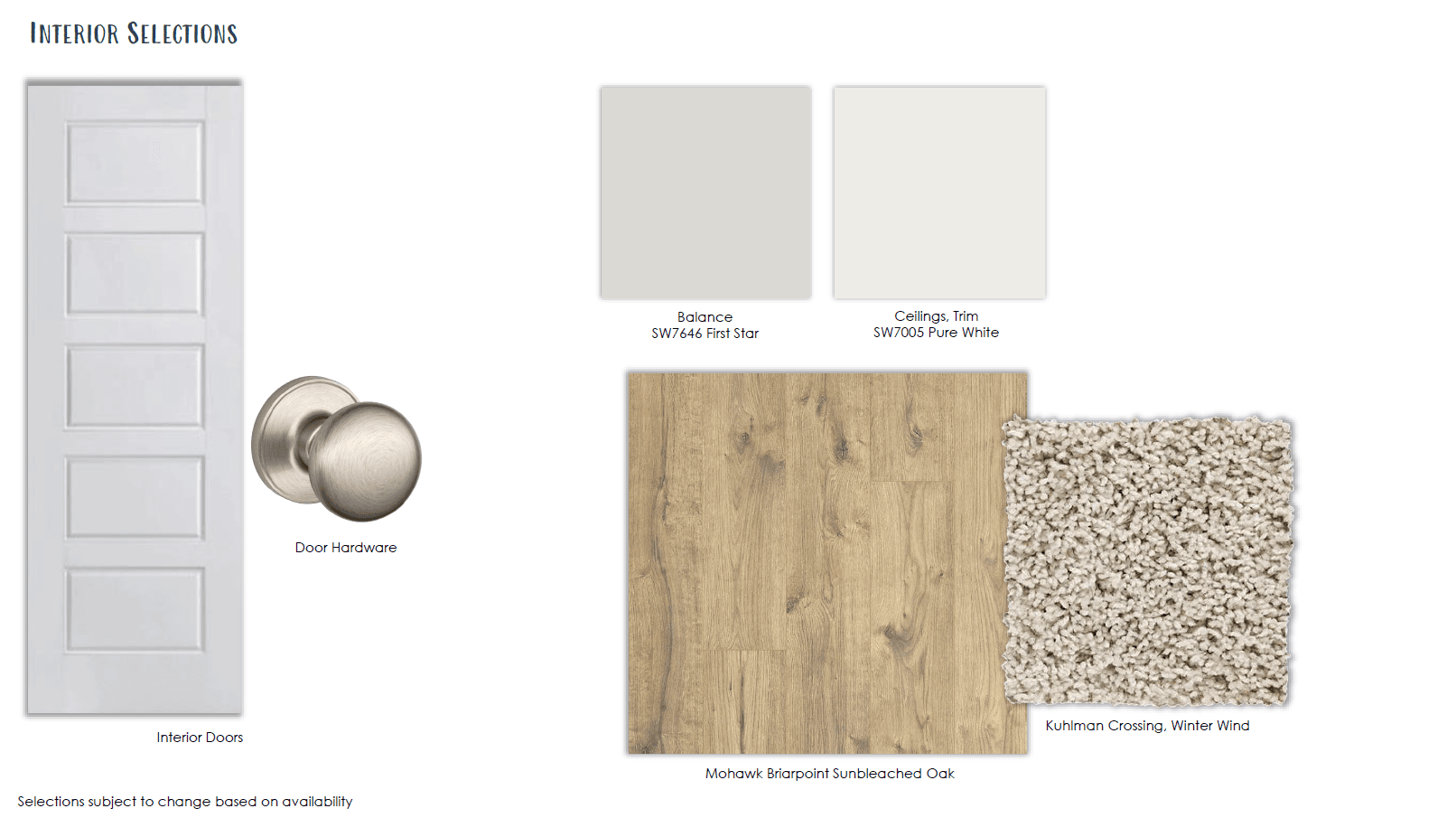 Design Selections