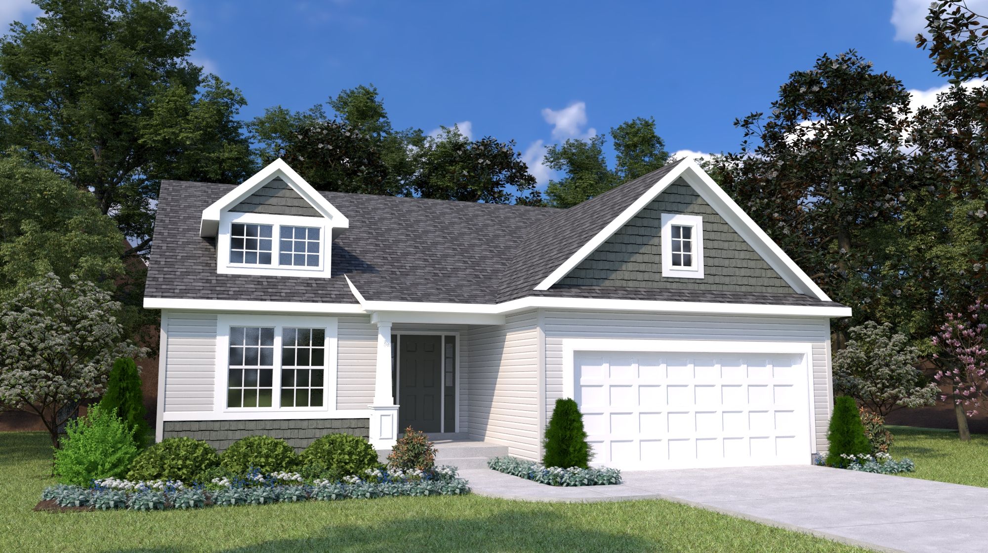 Elevation B w Optional Dormer