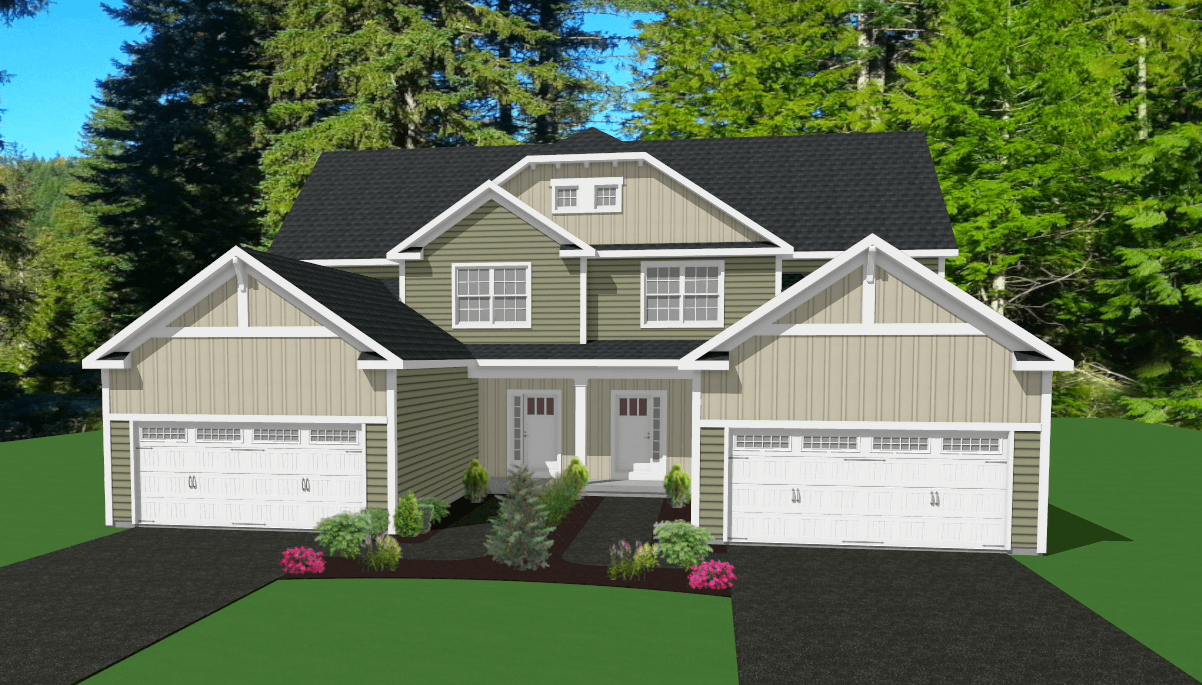 The Furlong TH Plan at Dunning Place in Malta, NY by DeGraff Bloom