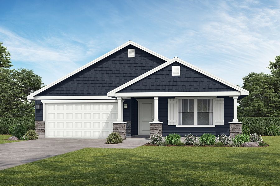 Crestwood Plan at Southern Ridge in Nampa, ID by Hubble Homes, LLC