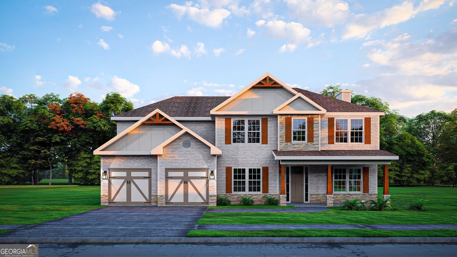 Millstone Reserve por Hughston Homes en Macon Georgia