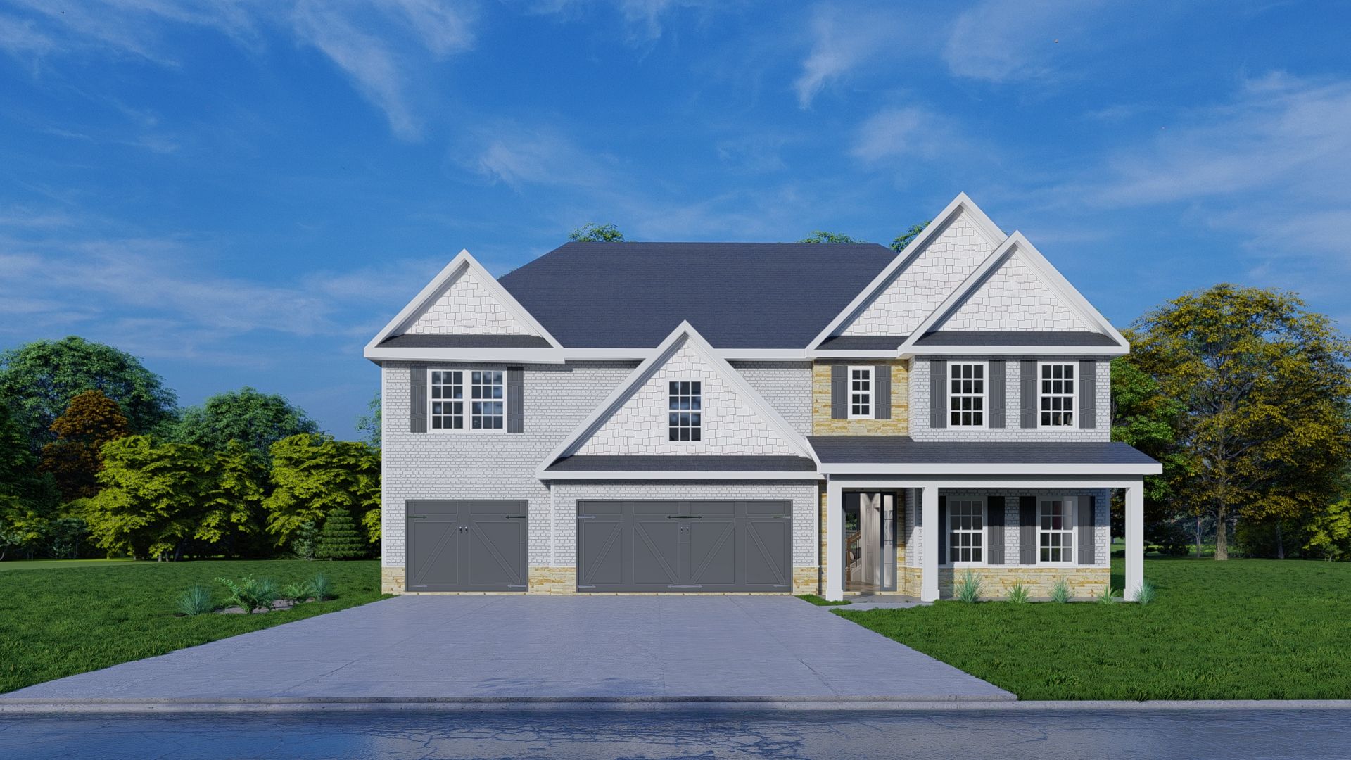 Maple - Enclave at Cartledge Creek: Midland, Georgia - Hughston Homes
