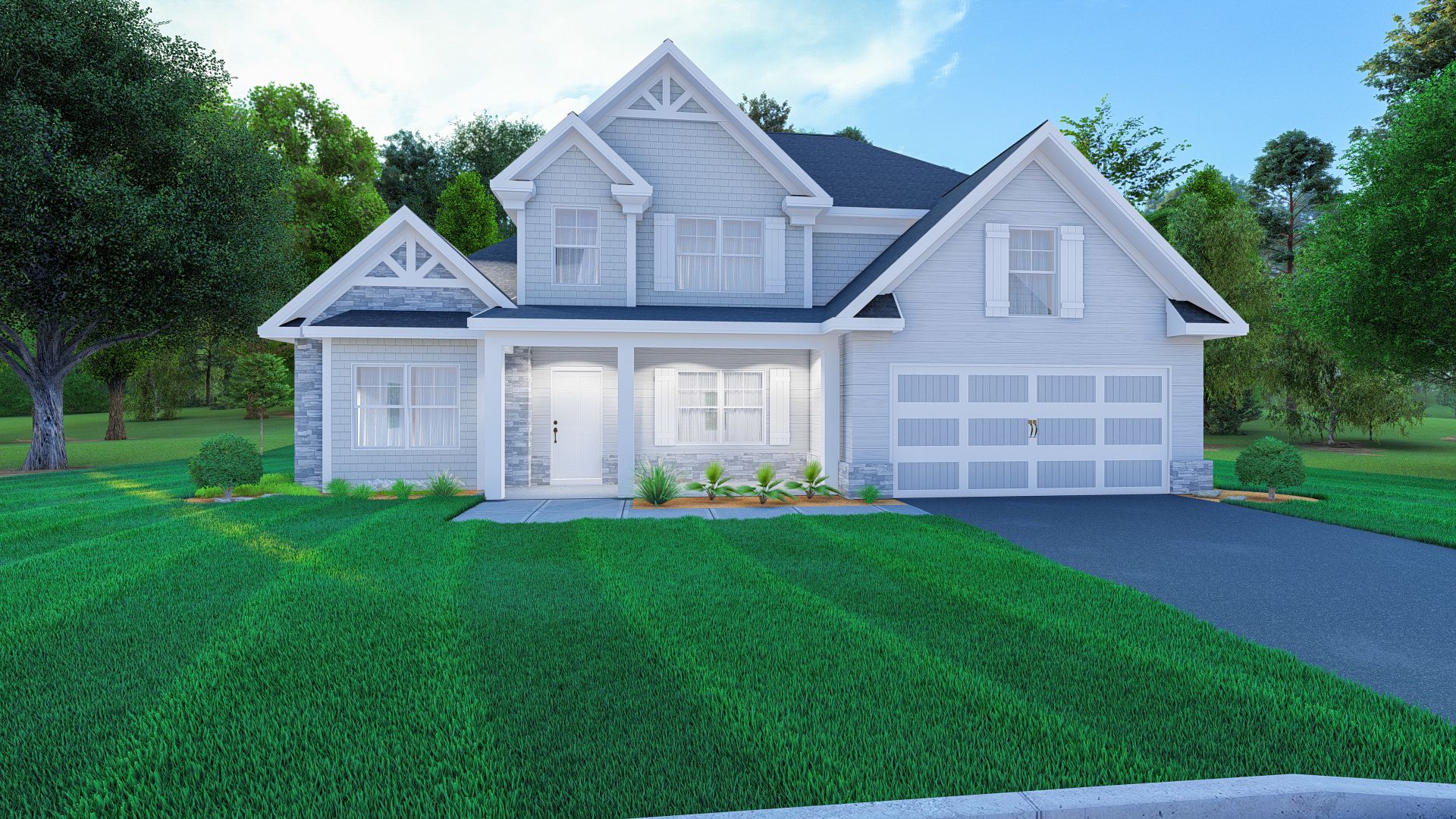 Oakwood Plan at Mountain View Road in Hamilton, GA by Hughston Homes